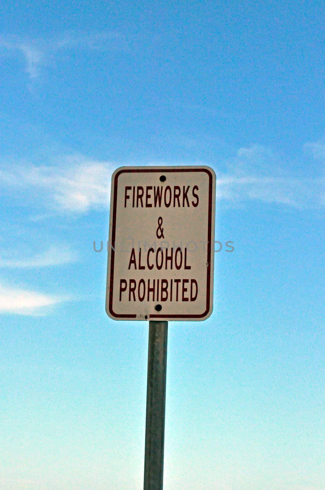 Fireworks and Alcohol Prohibited