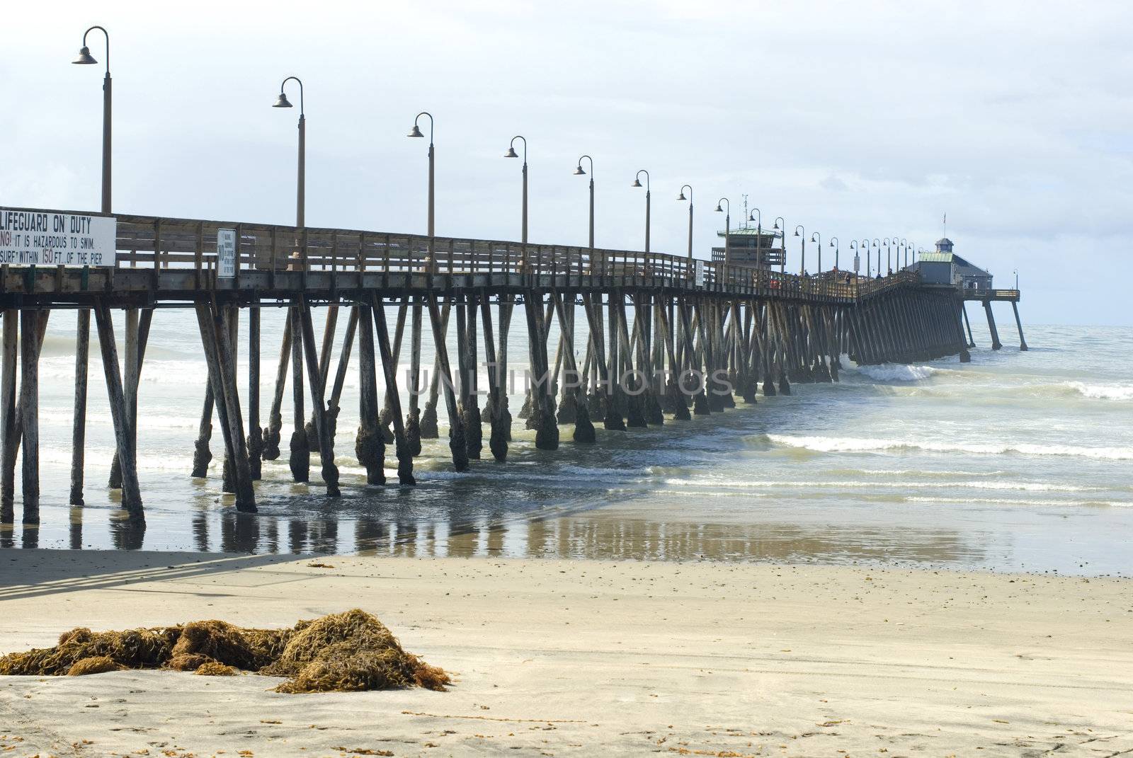 Wooden pier at Imperial Beach, California, USA