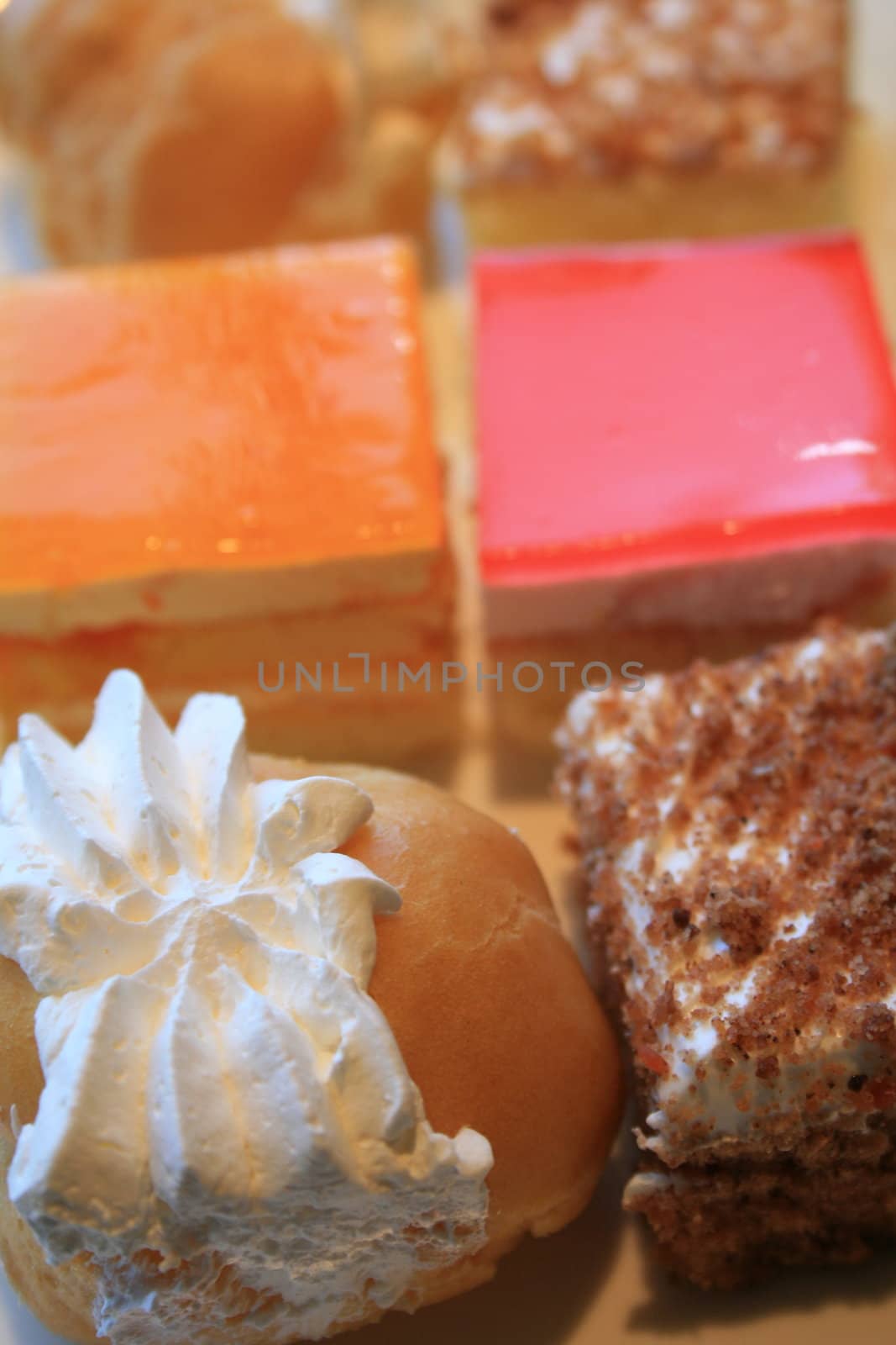 Close up of an assortment of pastries.