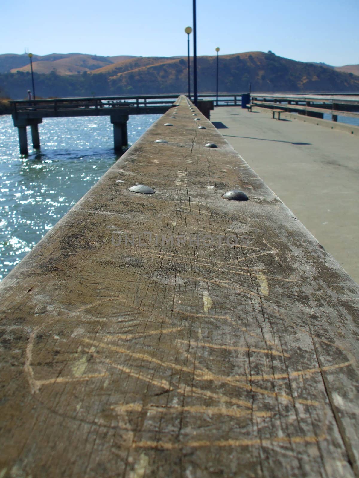 Small pier on a sunny day.