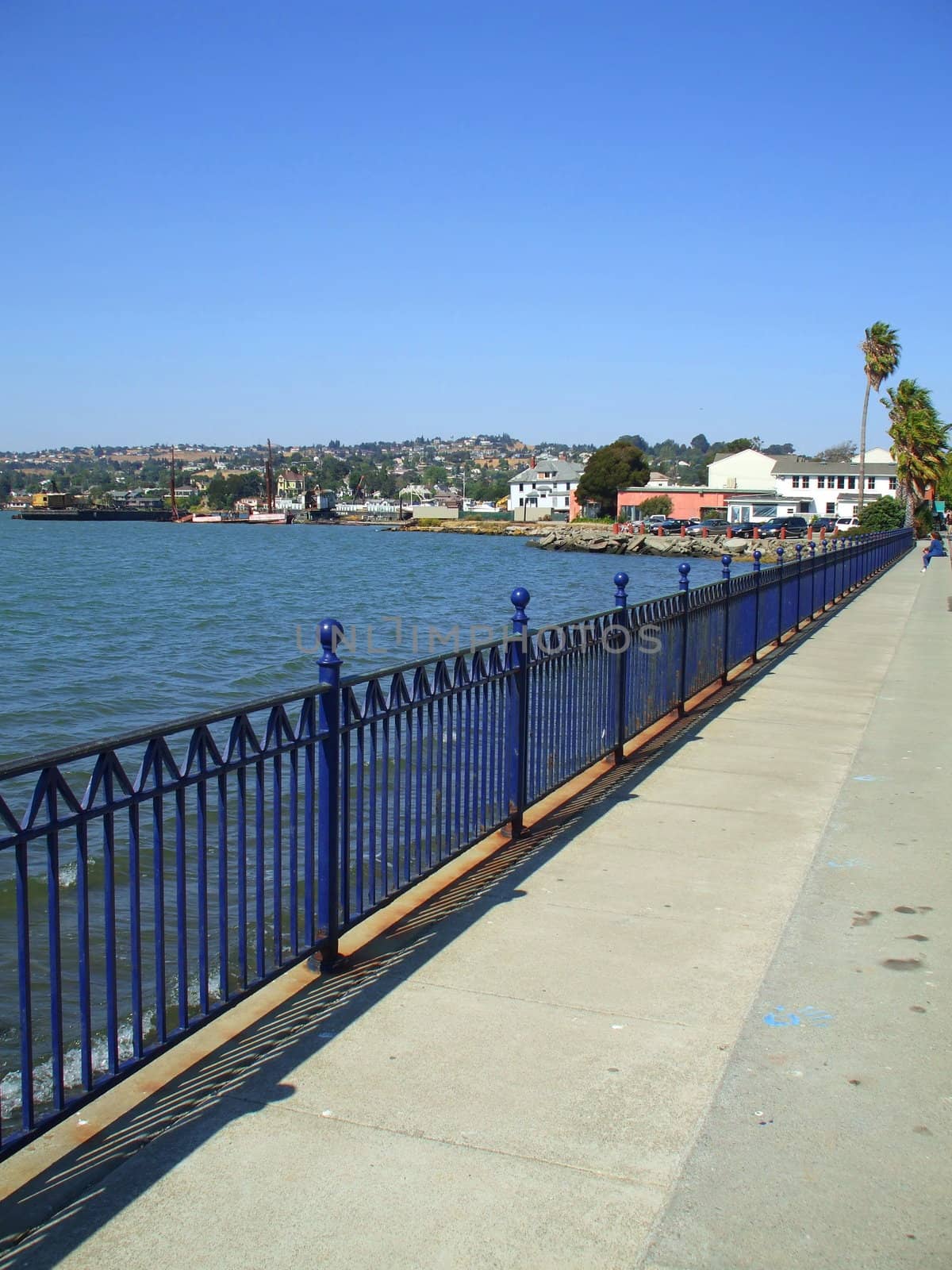 Small pier on a sunny day.