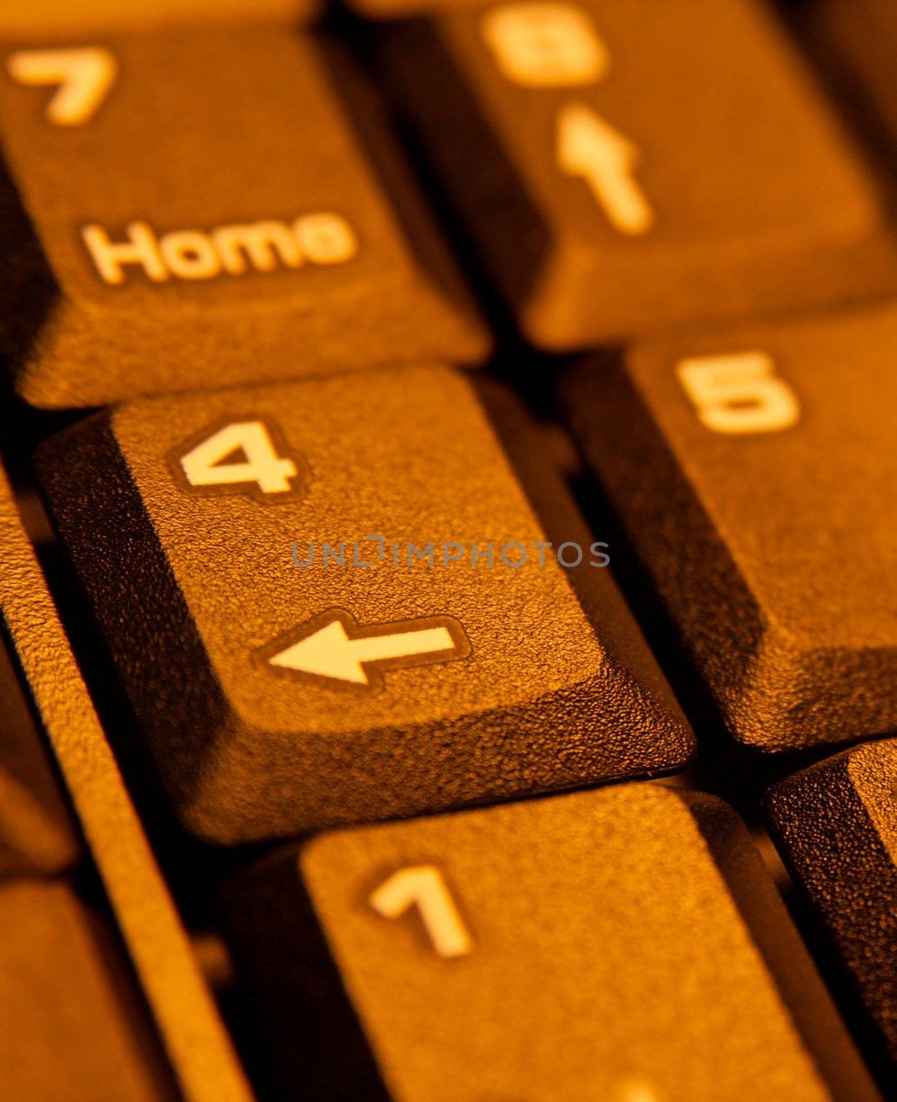 Detail of a computer keyboard