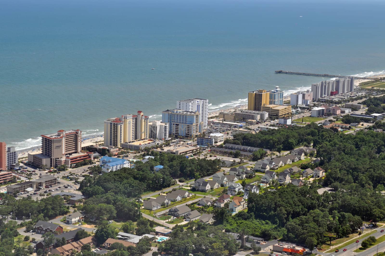 Myrtle Beach Coastline by RefocusPhoto