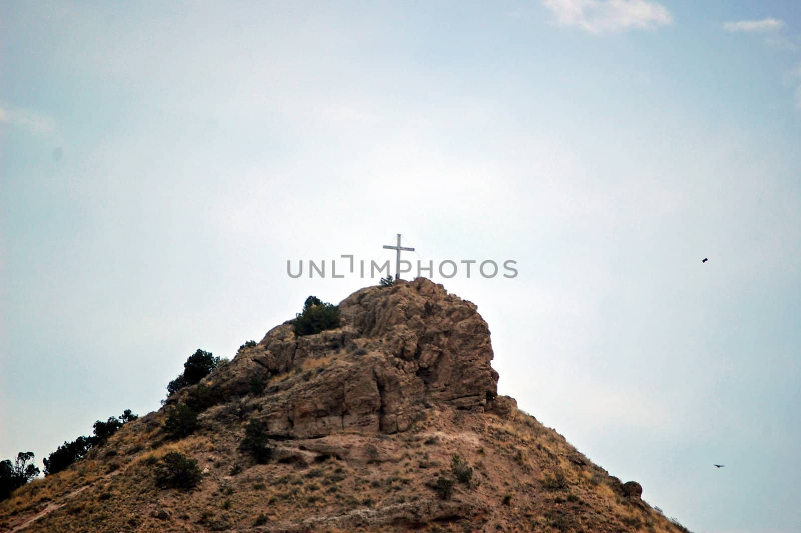 Cross on a hill