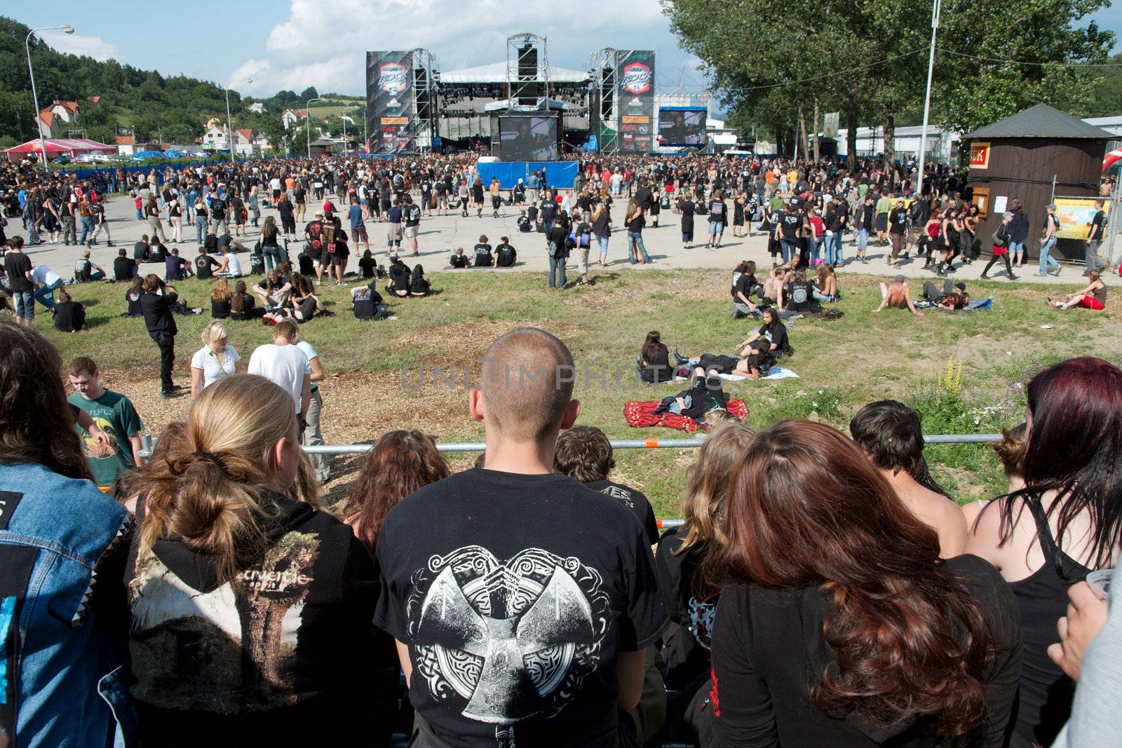 VIZOVICE - JULY 09: Crowd at the Masters of Rock 2009 festival