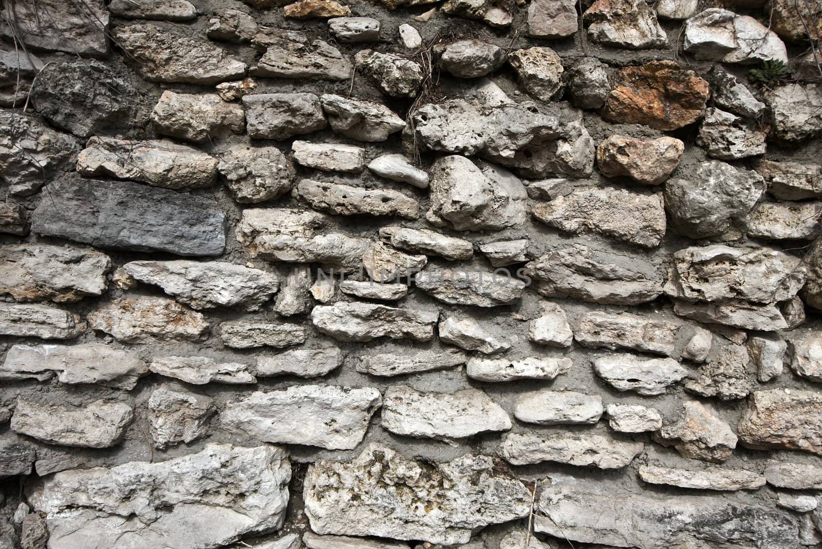 Old stone wall of a medieval building