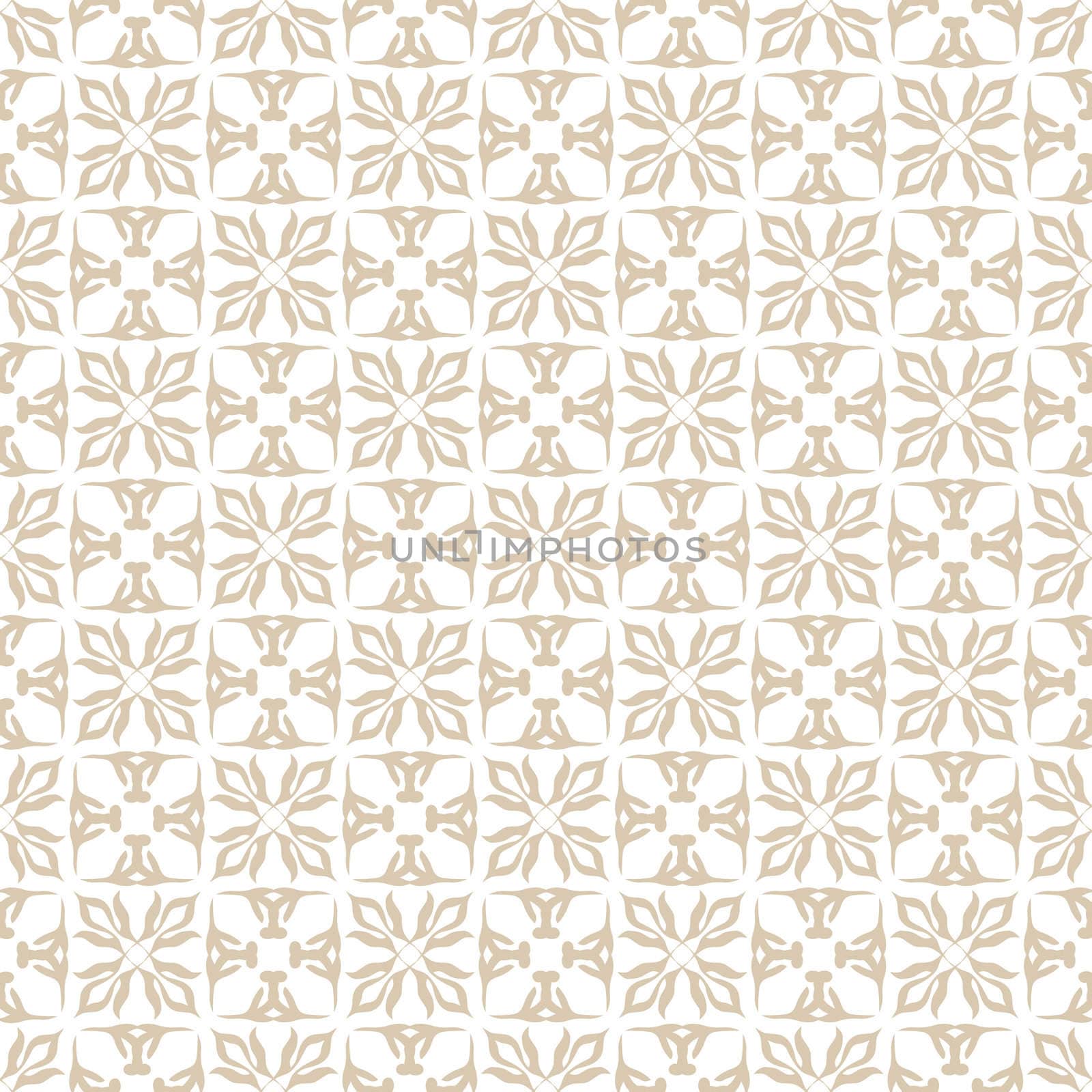 floral beige seamless by nicemonkey