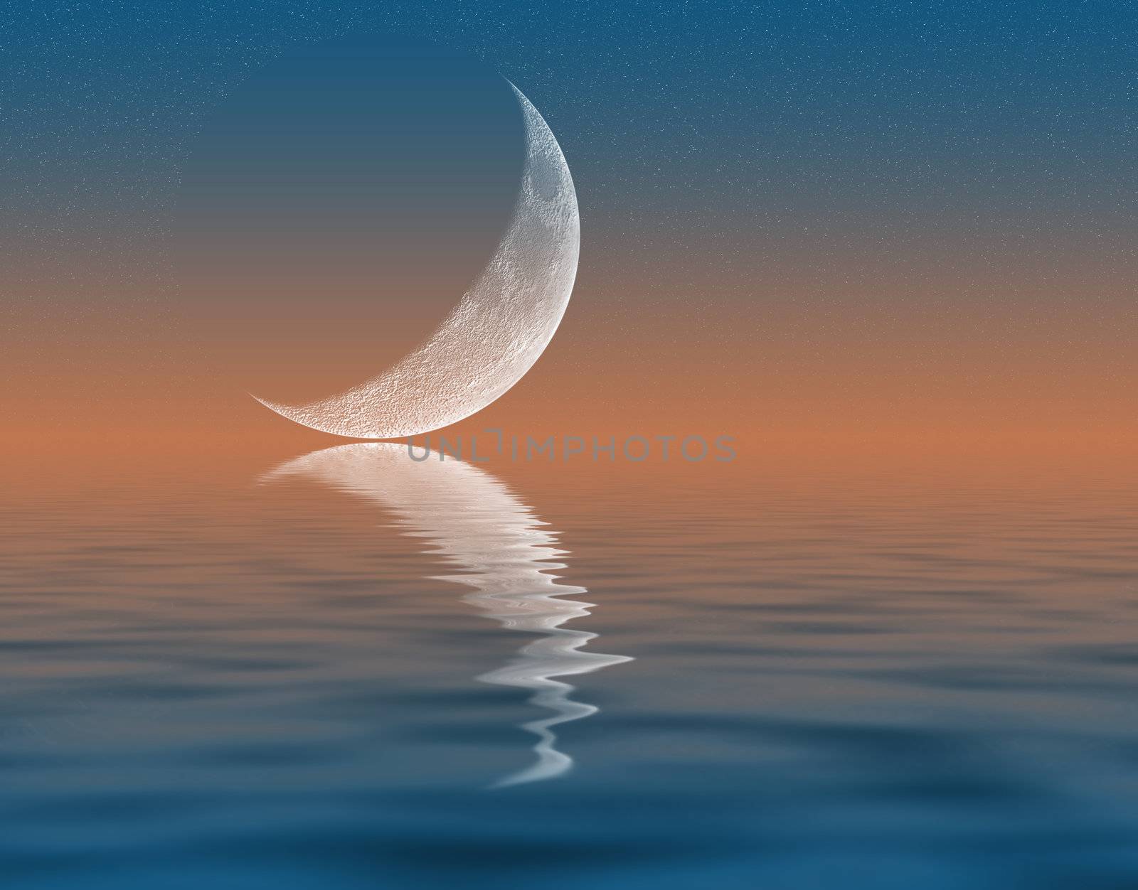 Crescent Moon by whitechild