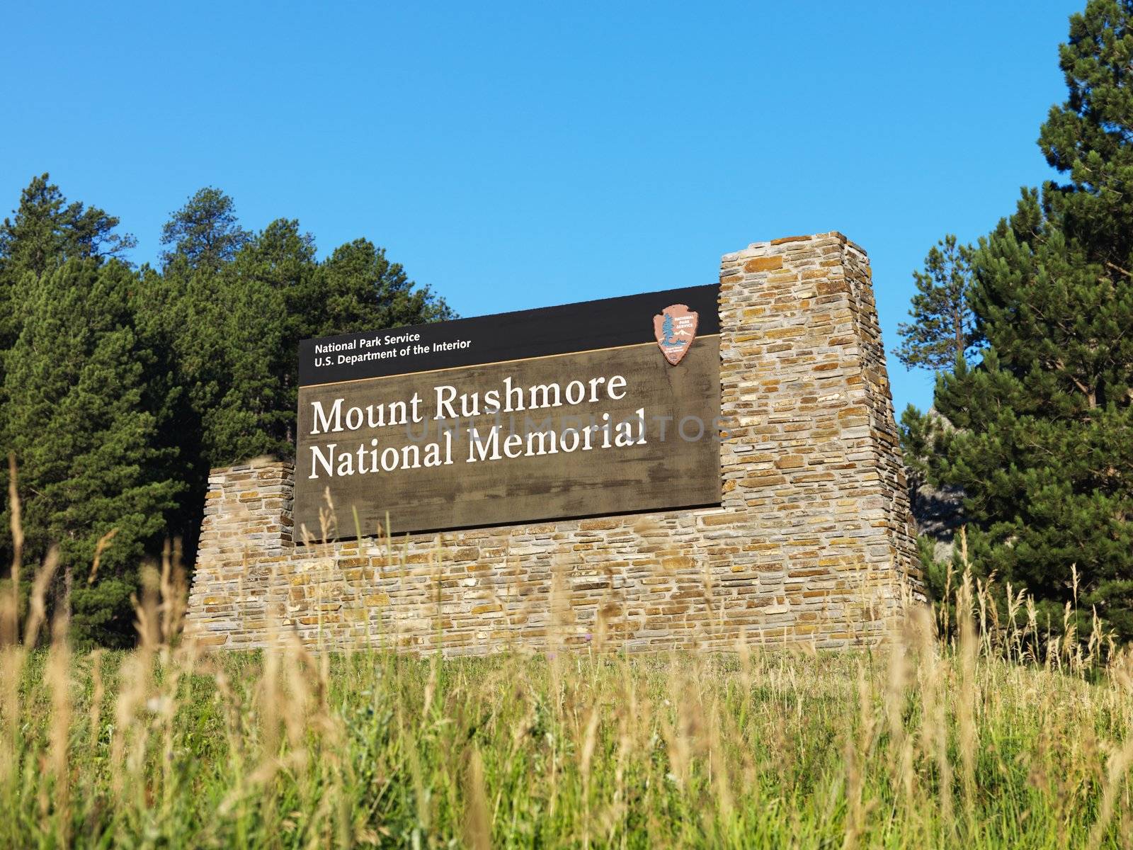 Mount Rushmore sign. by iofoto