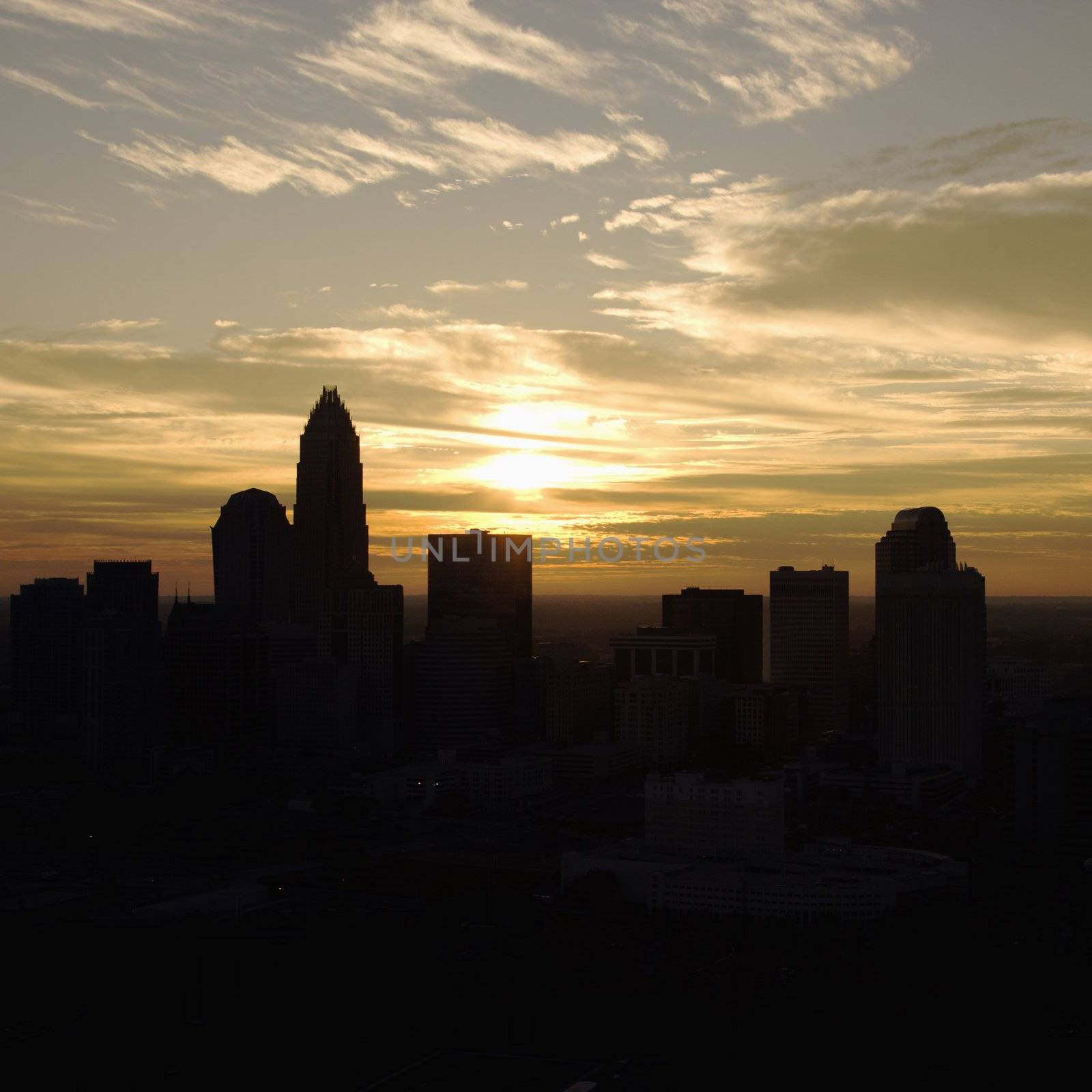 Sunset in Charlotte, NC. by iofoto