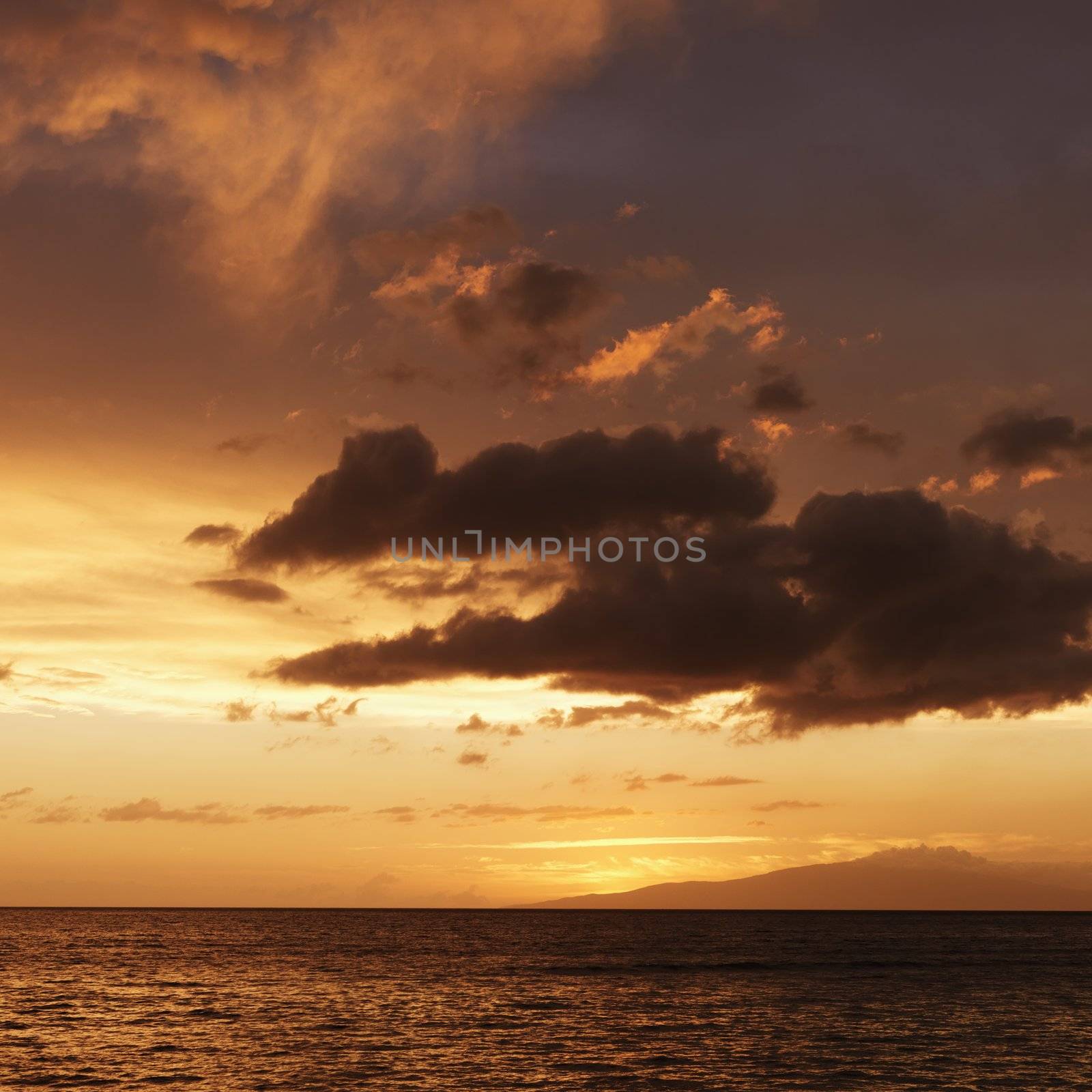 Sunset in Maui Hawaii by iofoto
