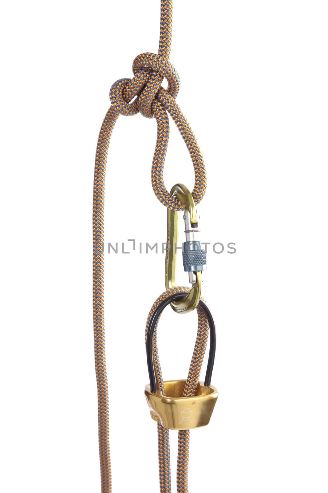 Climbing rope and carabiner by mjp
