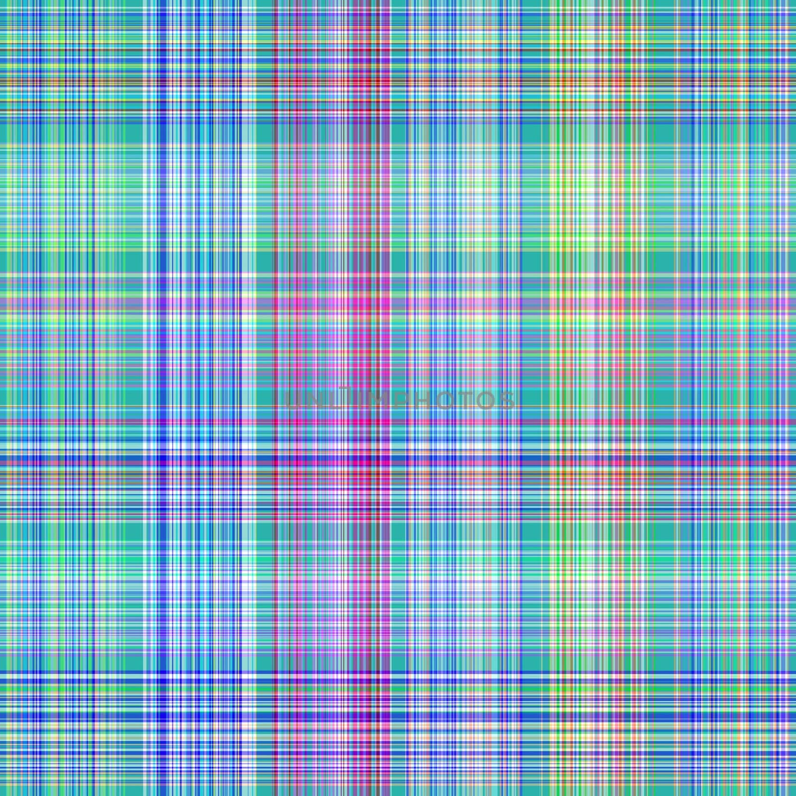 seamless texture of detailled woven tartan lines in blue