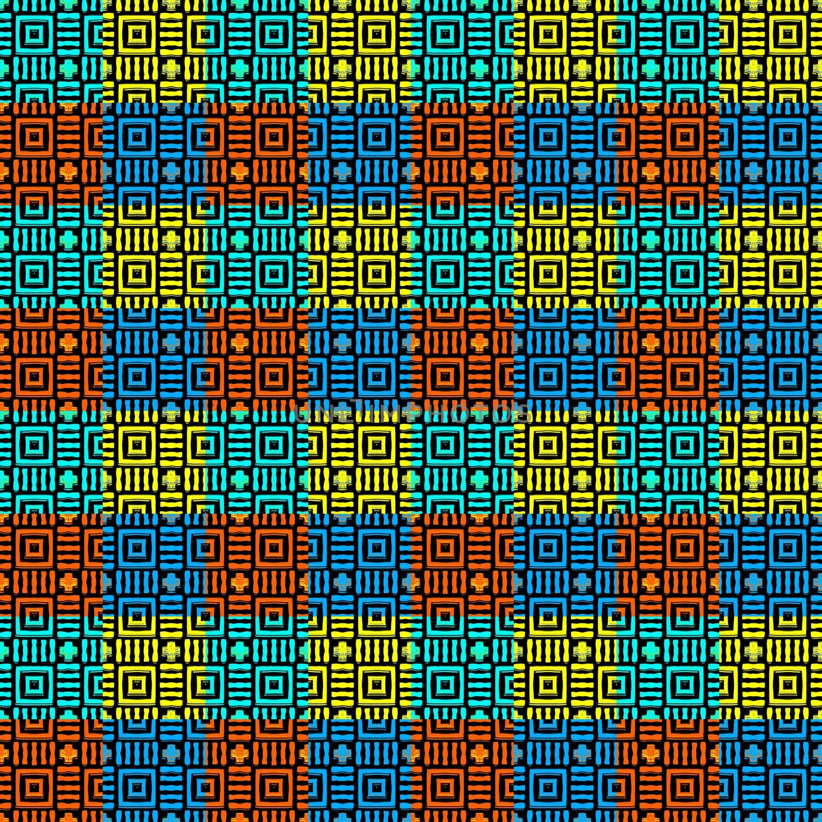 seamless texture of bright colored blocks with texture