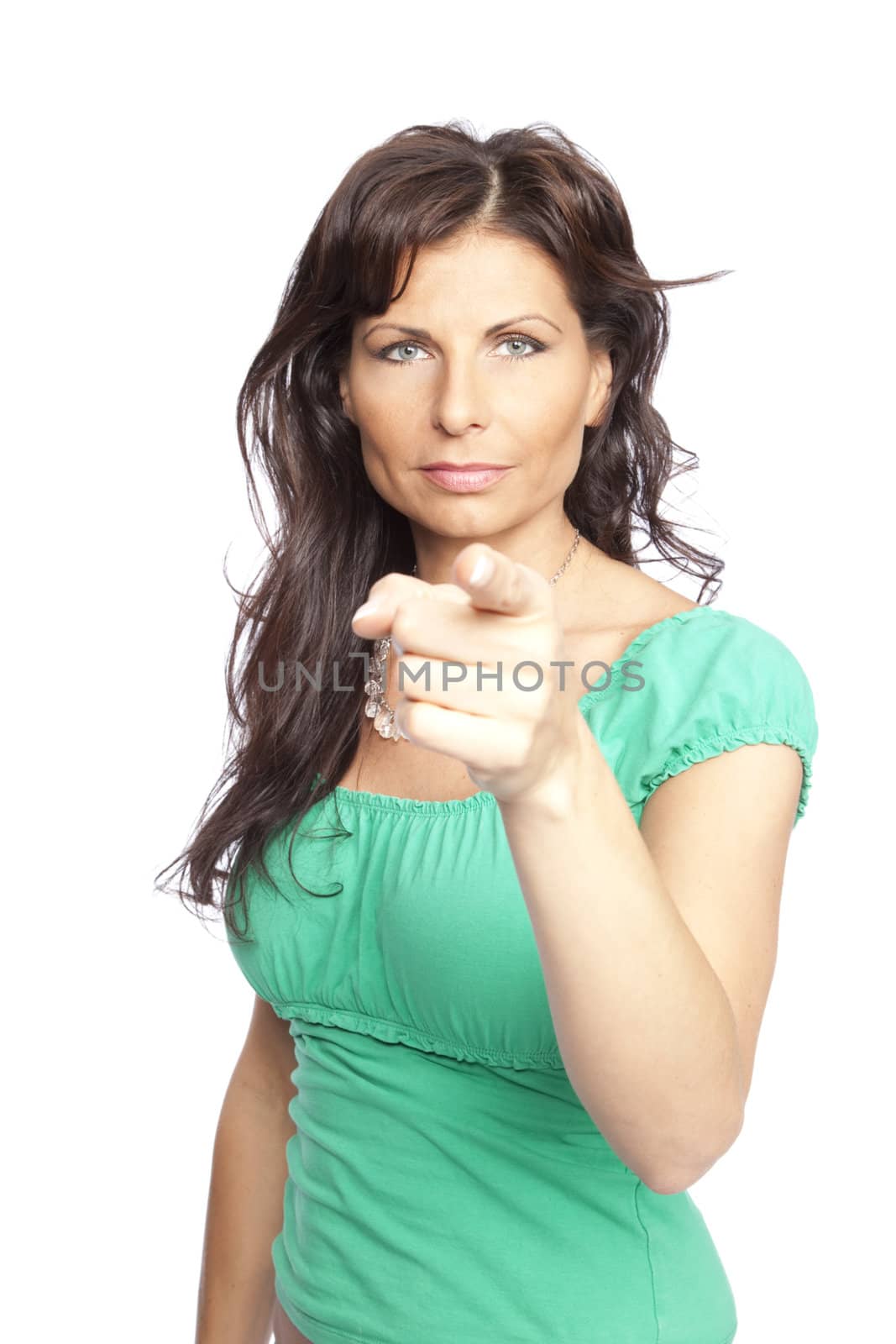 woman pointing by mjp