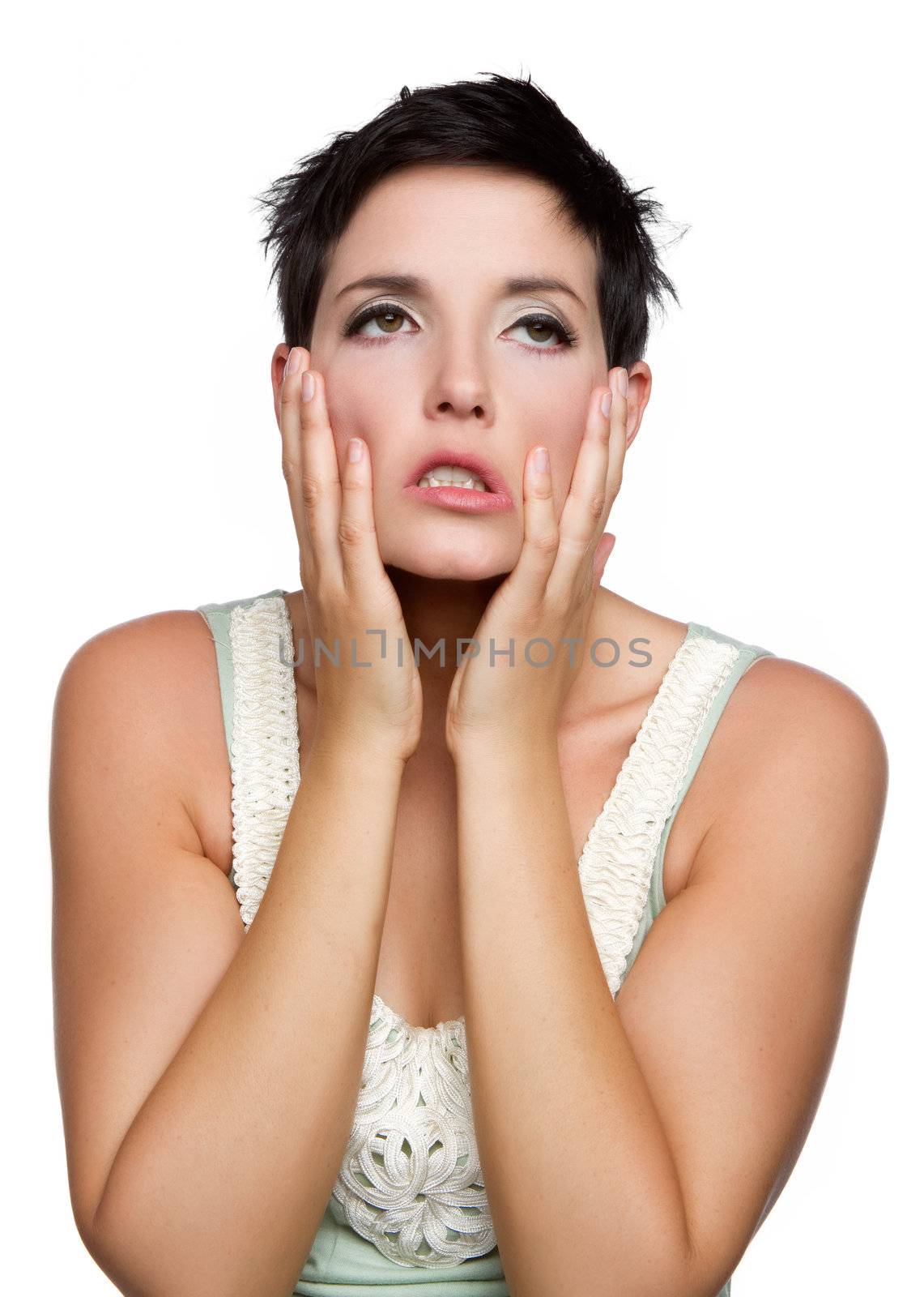 Frustrated Upset Woman by keeweeboy