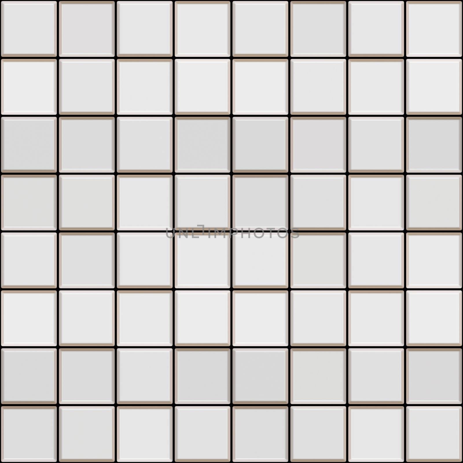 seamless texture of white glossy square tiles 