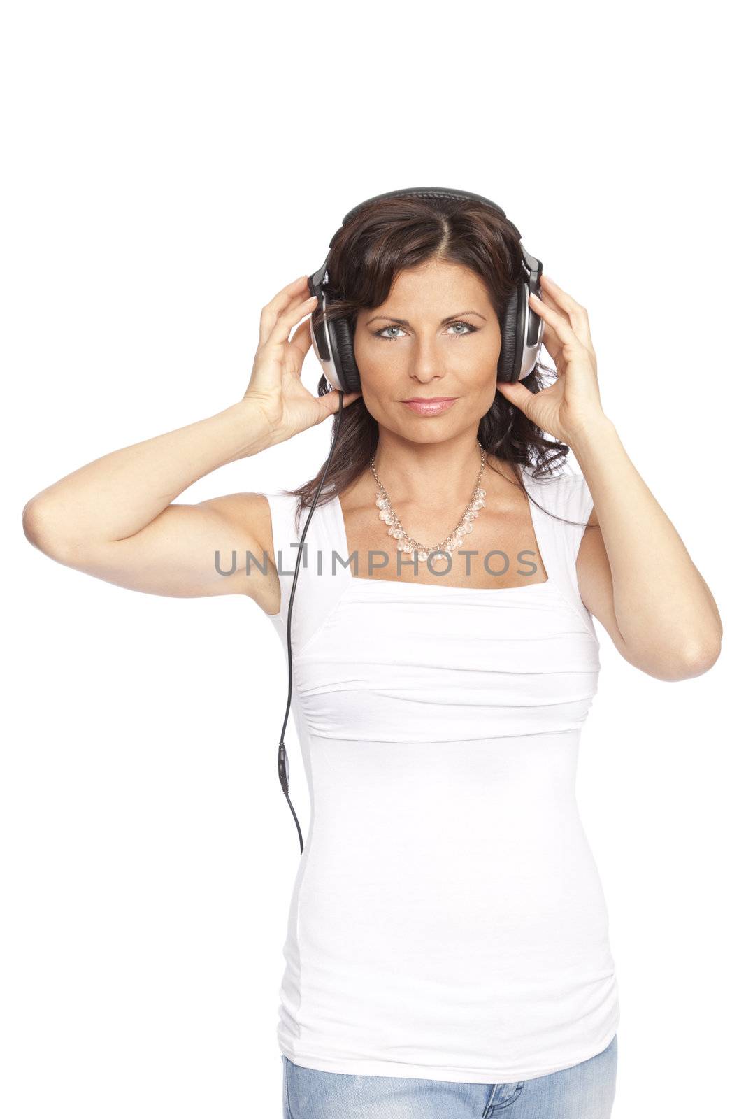 woman listening music by mjp