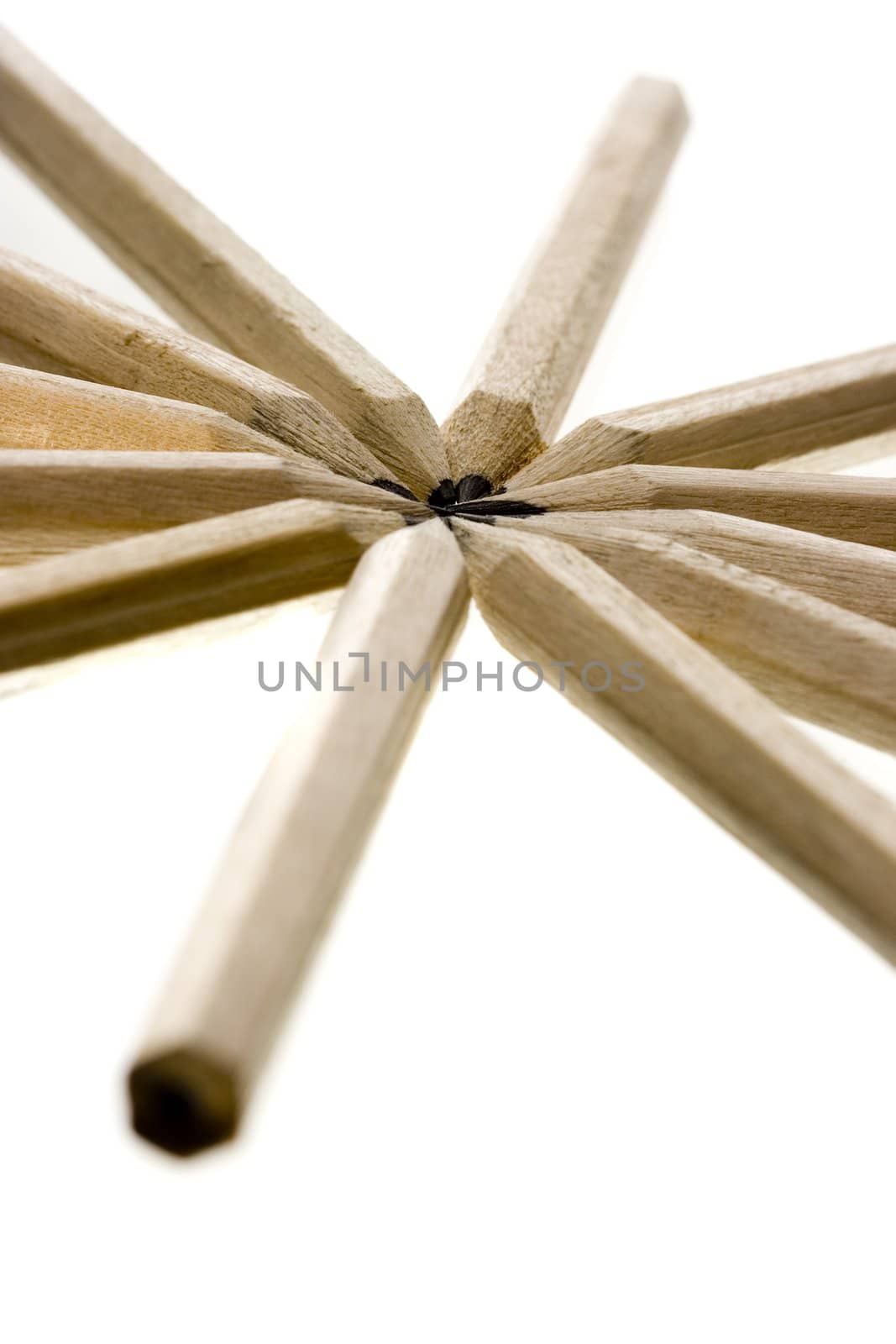 isolated pencil by Trebuchet