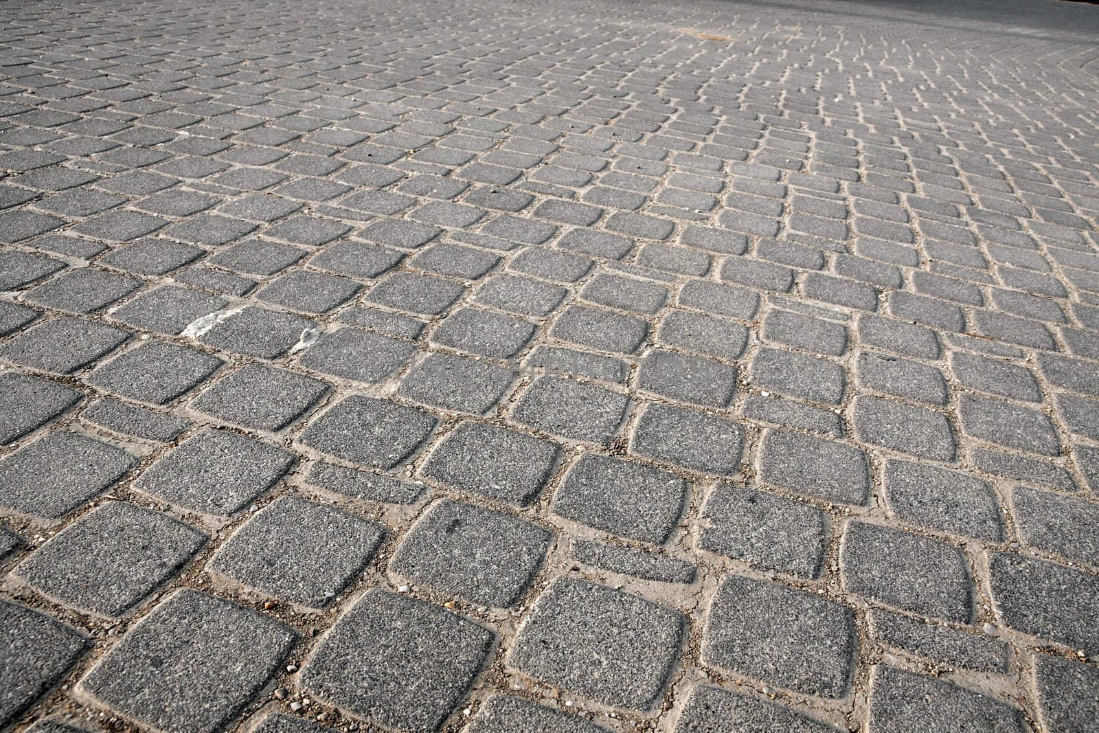 Stone pavement texture of an urban street