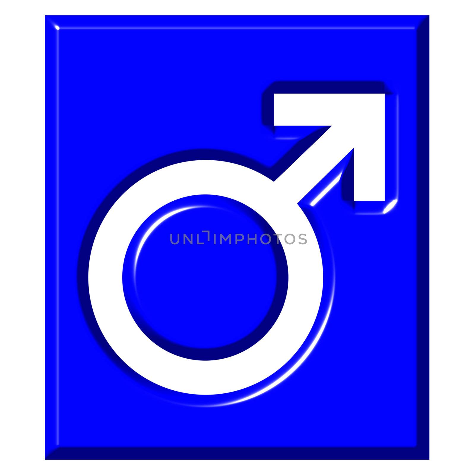 3D Male Symbol Sign by Georgios