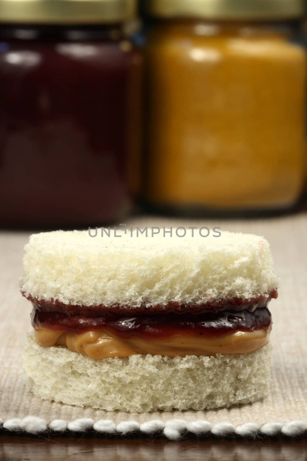delicious  peanut butter and jelly sandwich  by tacar