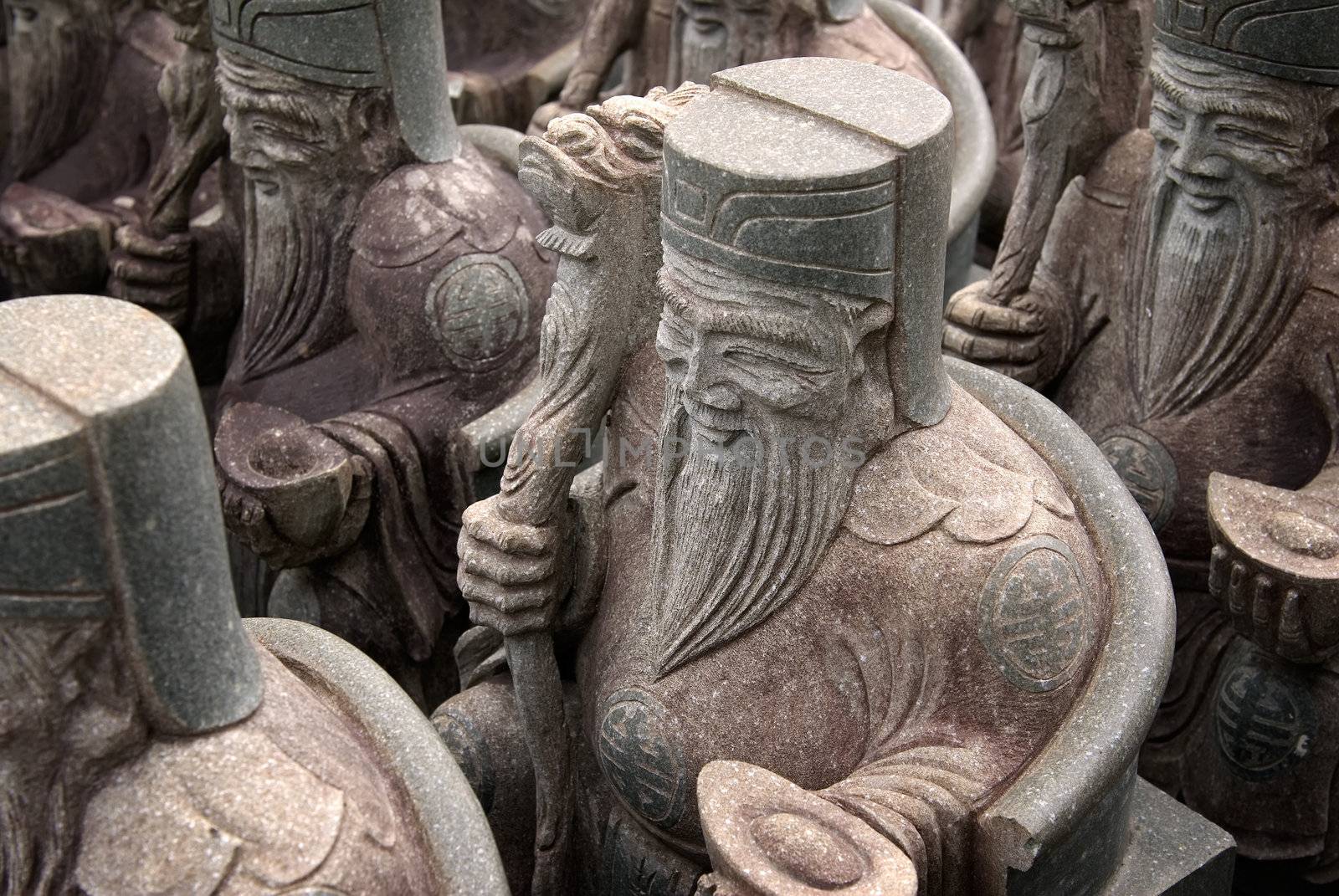 Group of Chinese Stone God by elwynn