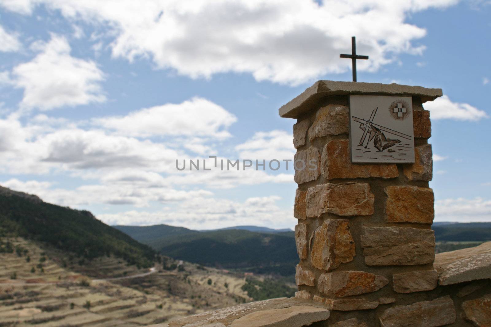 Easter cross. Crucifixion ten steps.