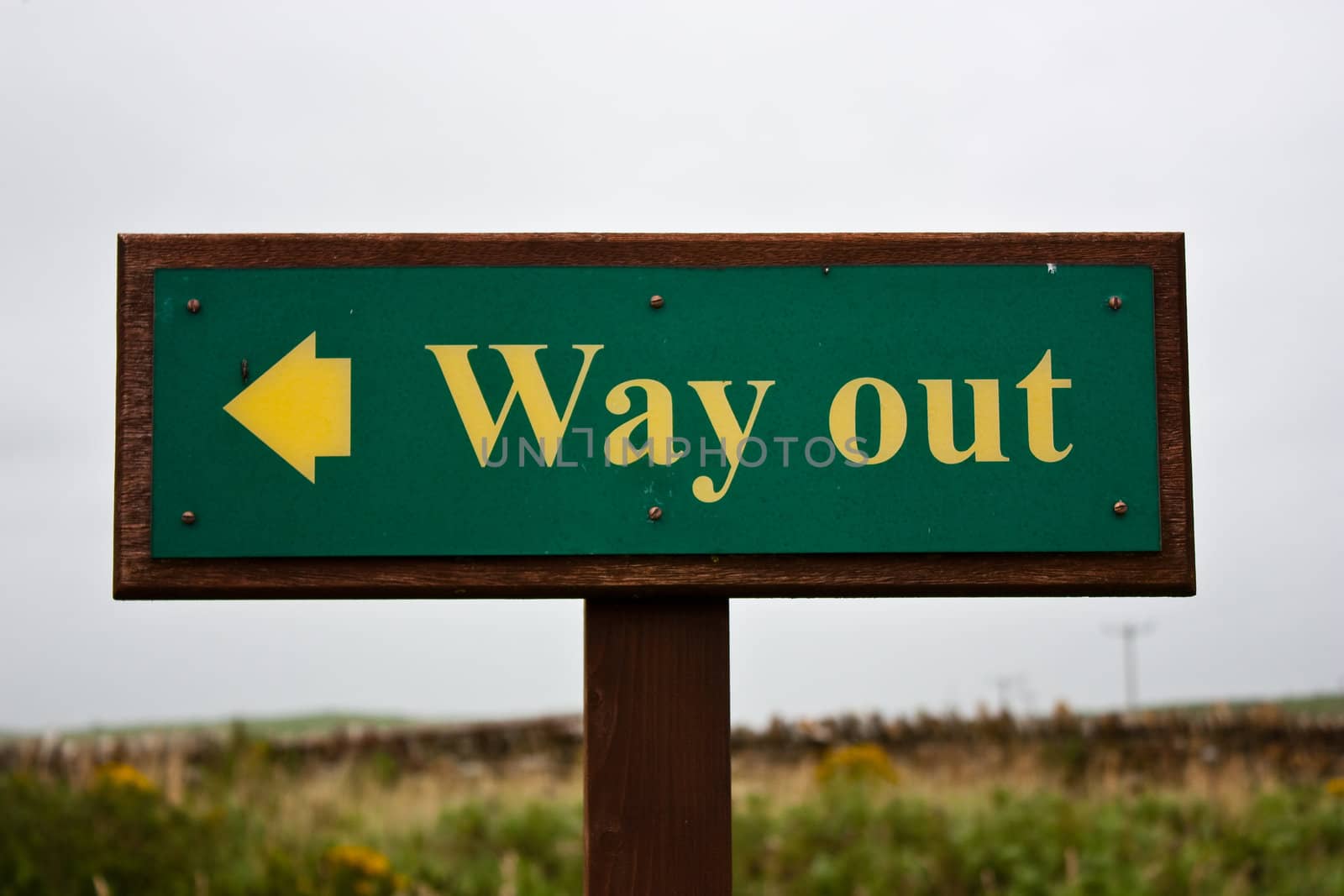 Sign of Way Out, useful for concepts