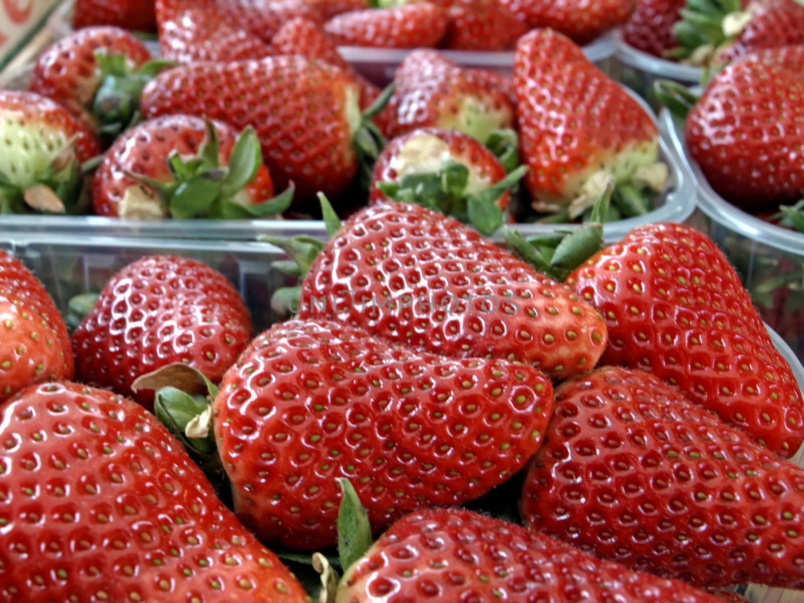 strawberries at street sale