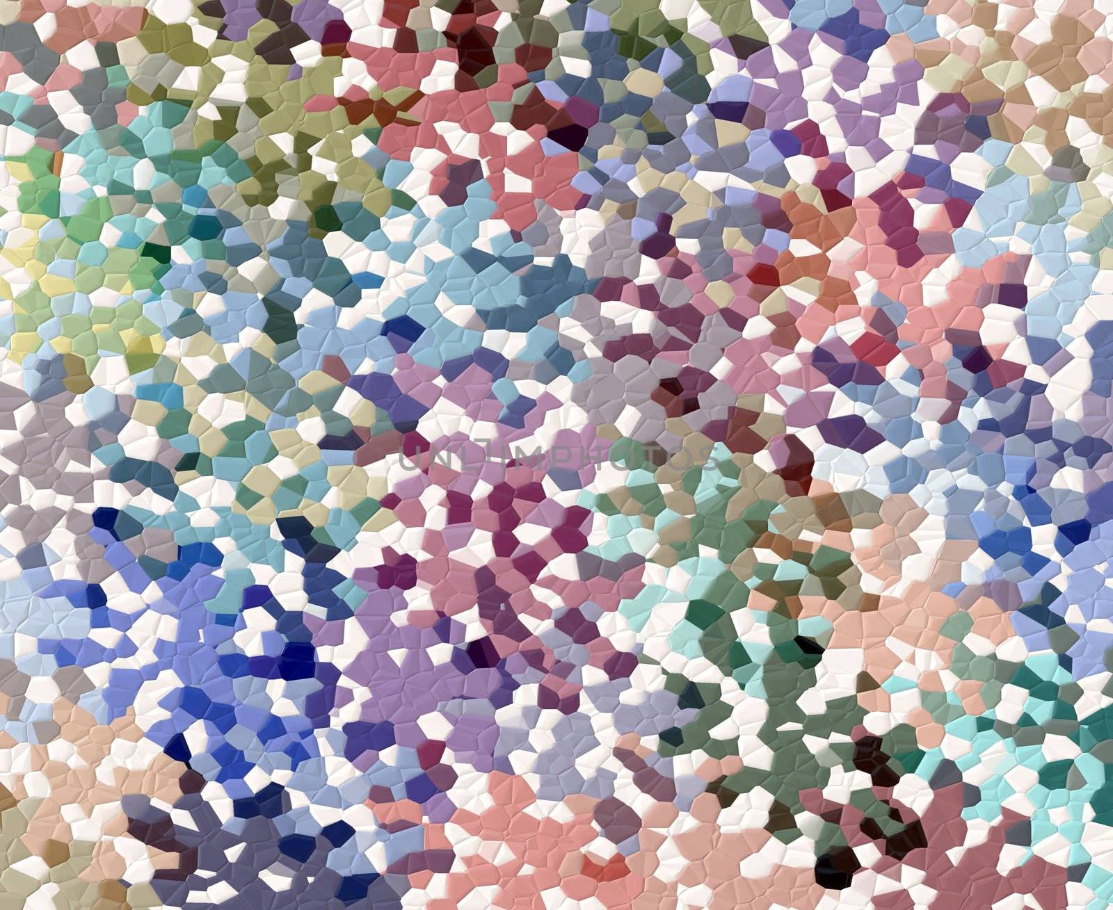 abstract texture of colorful and white mosaic tiles