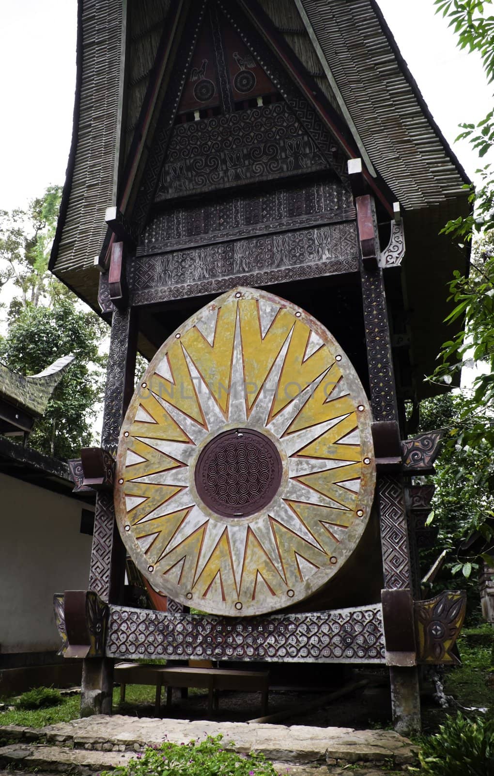 Traditional torja family tomb in indonesia, Sulawesi