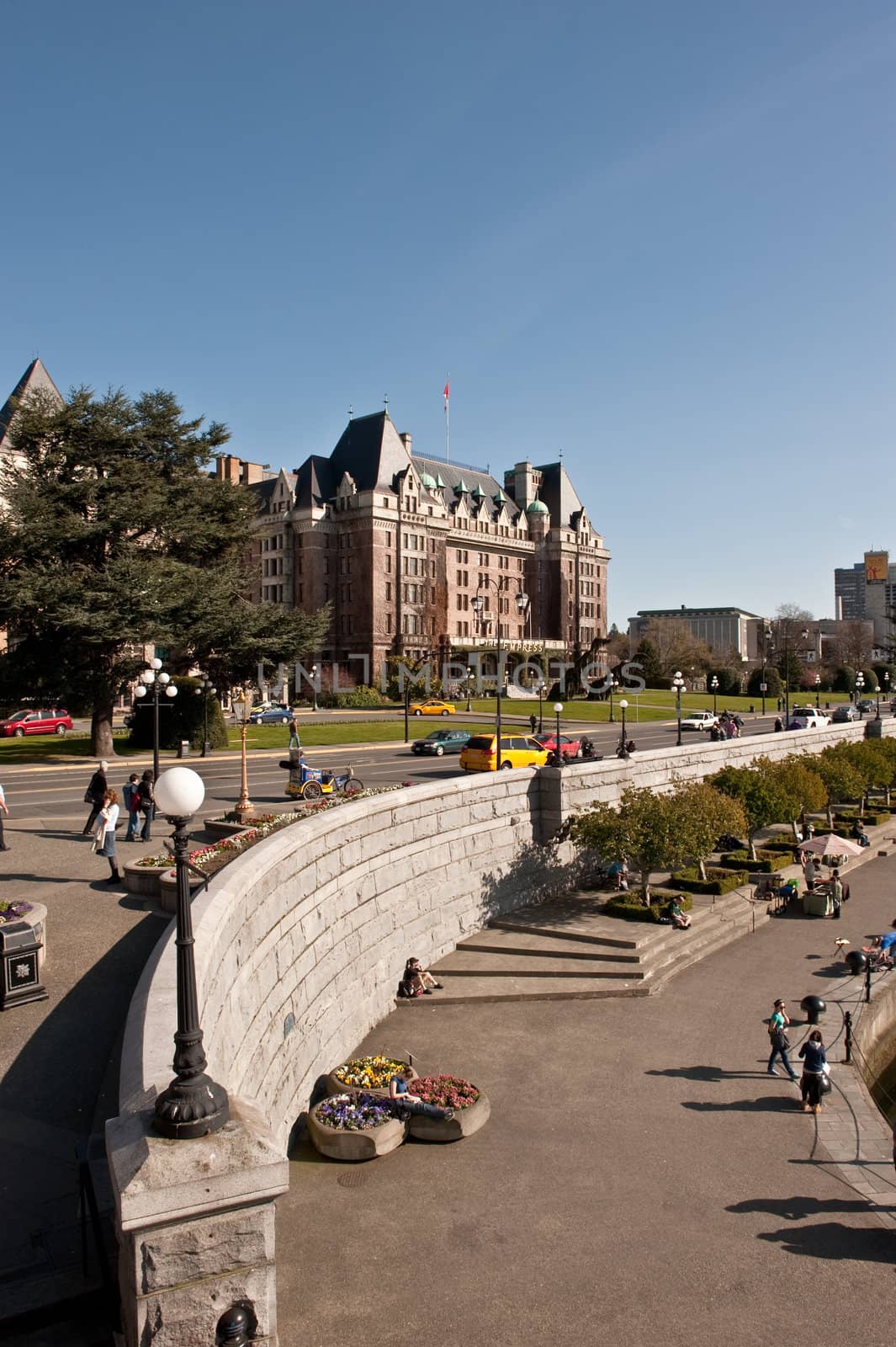 Empress hotel and waterfront walk