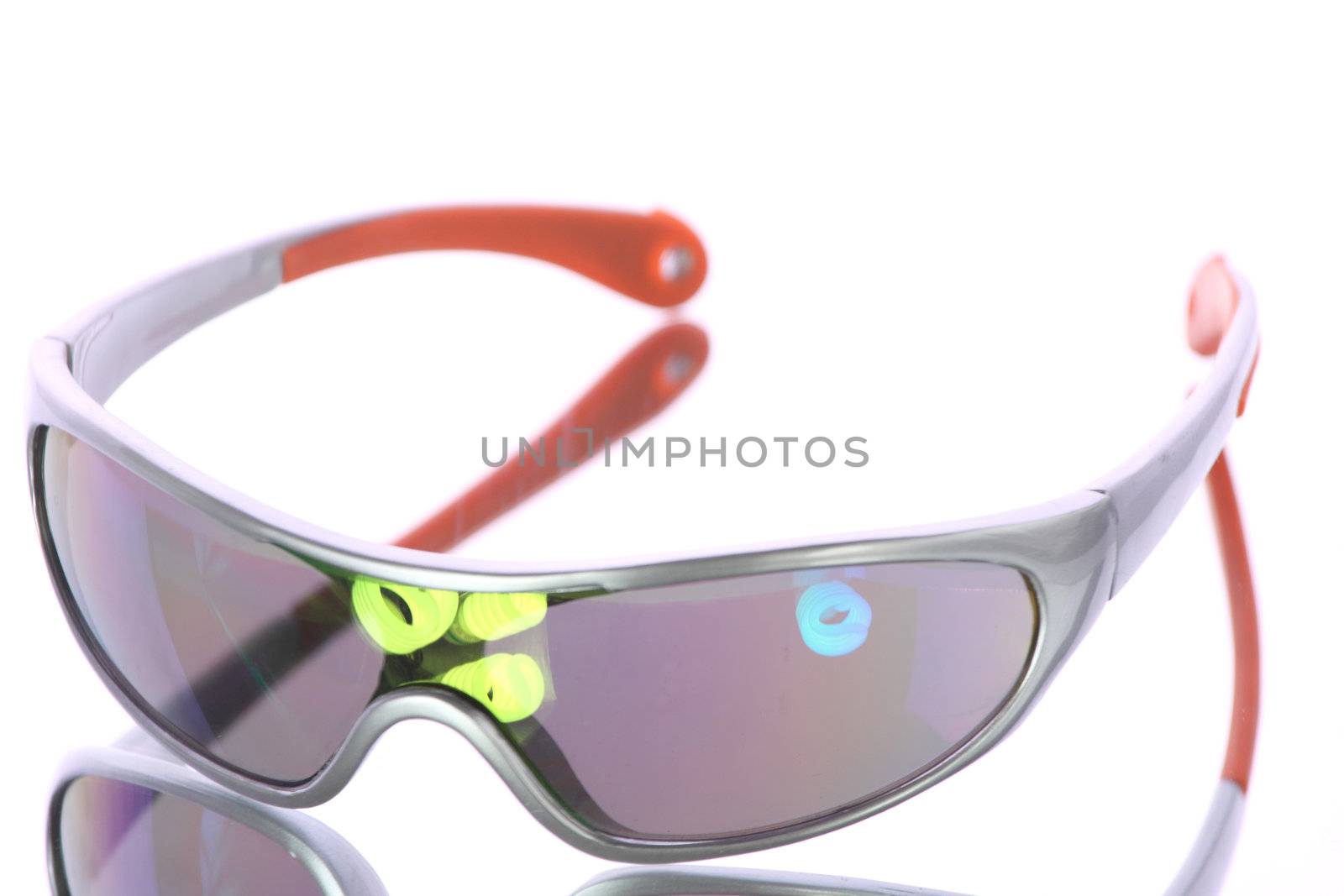 Sport sunglasses isolated on white background