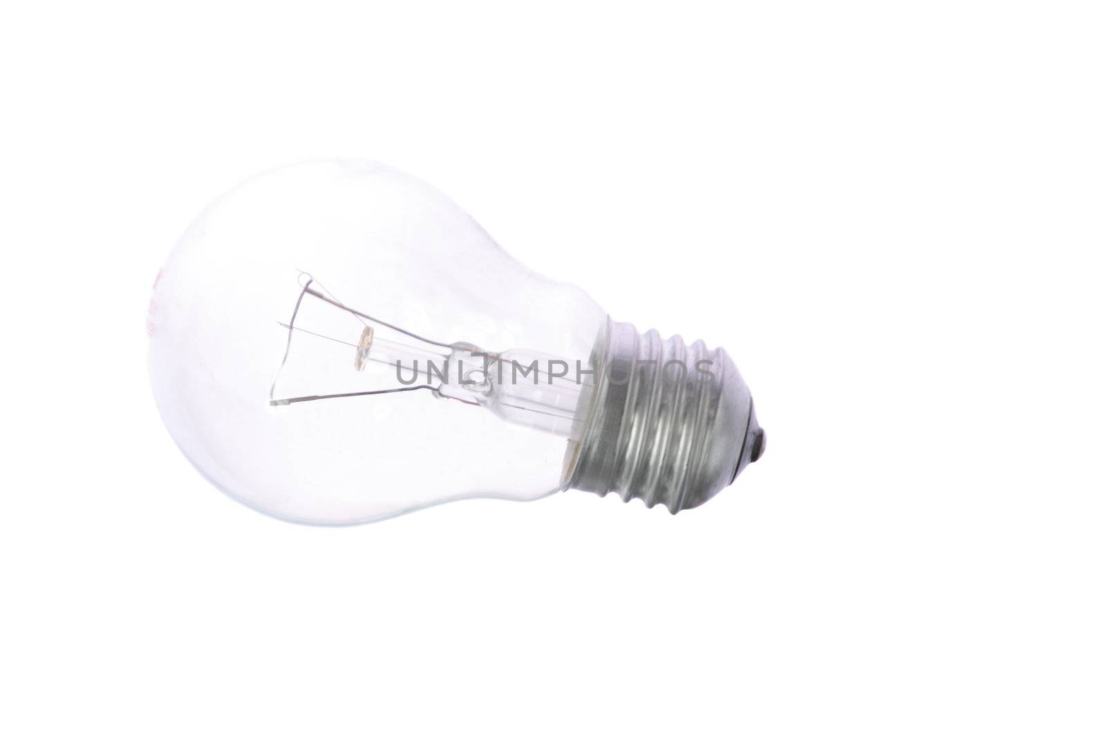 Light bulb isolated on white background