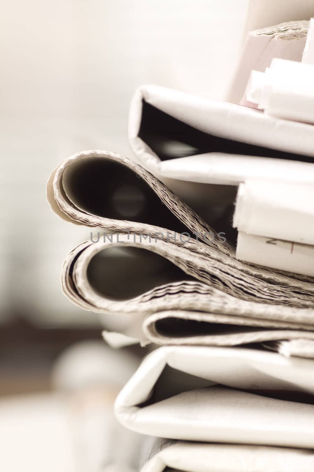 pile of newspapers by ctacik