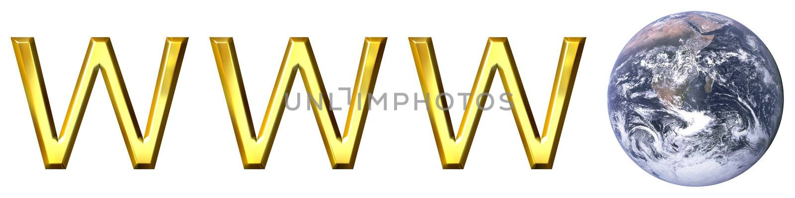 World wide web concept isolated in white