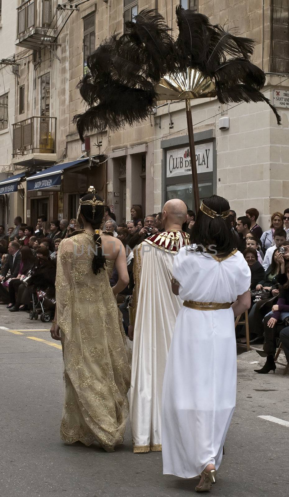 LUQA, MALTA - Friday 10th April 2009 - Egyptian princess during the Good Friday procession in Malta