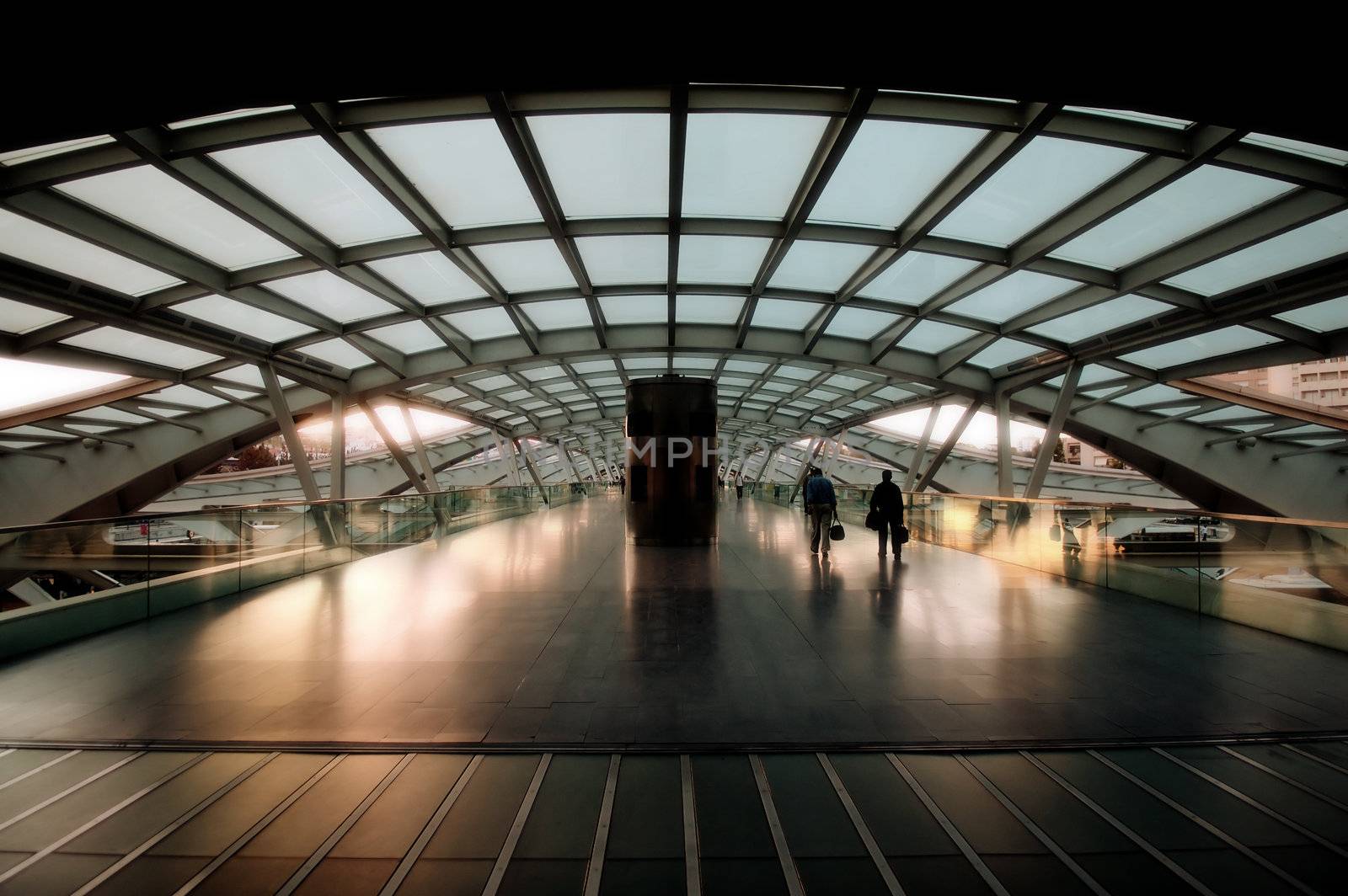 The design architecture of modern train (subway) station