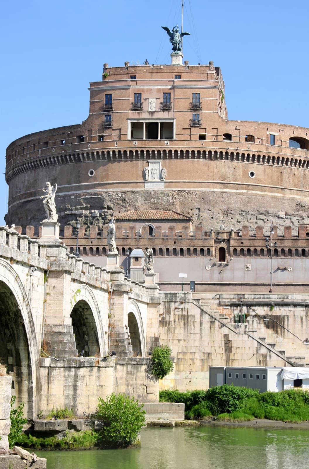 details of Castel Sant' Angelo in Rome, Italy 