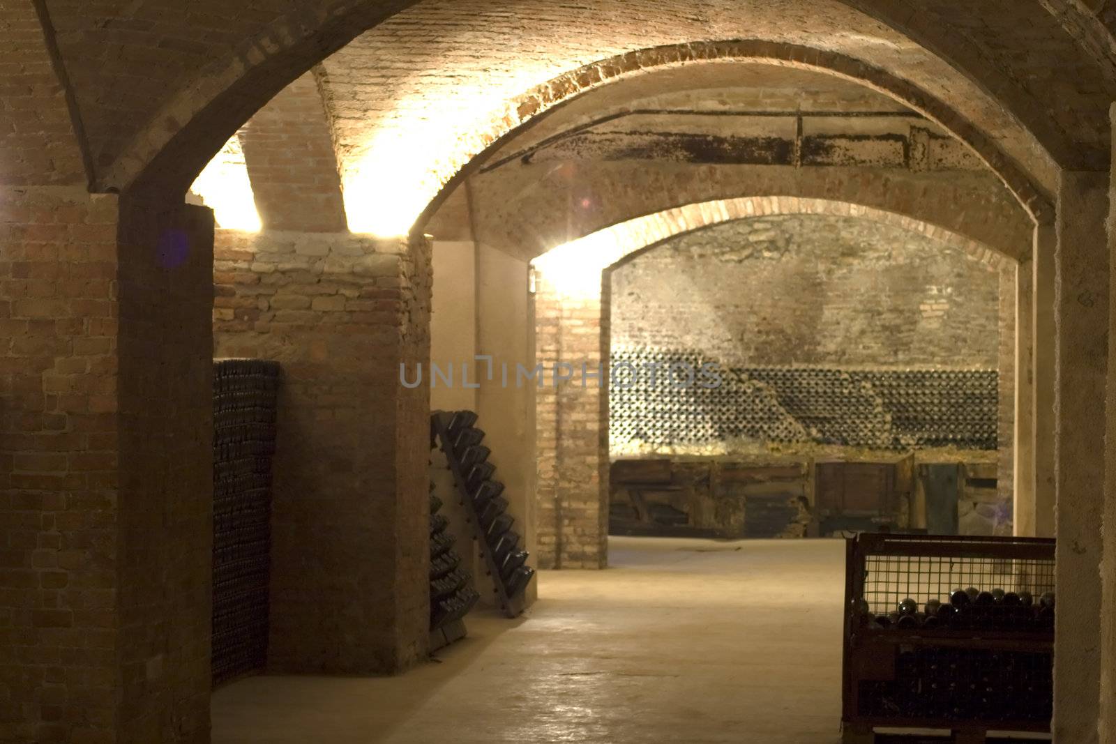 Old cellar, dedicated tyo the aging of bottles of wine