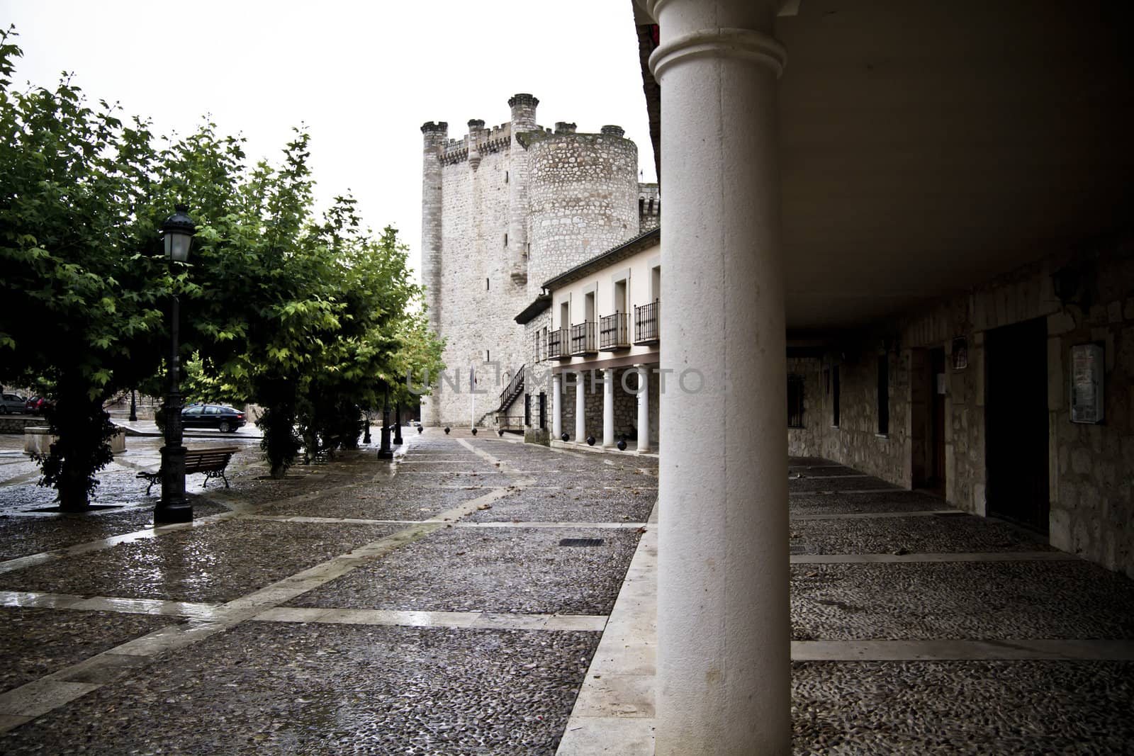 Medieval town, old architecture in Torija Spain by FernandoCortes