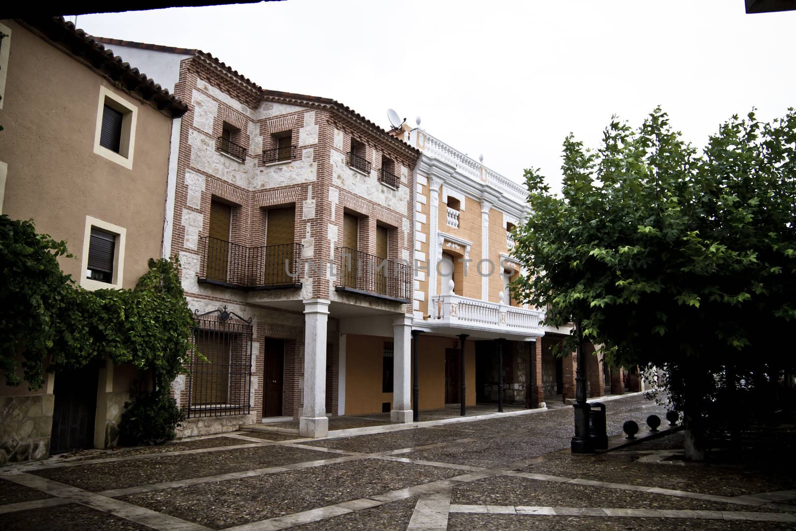 Medieval town, old architecture in Torija Spain