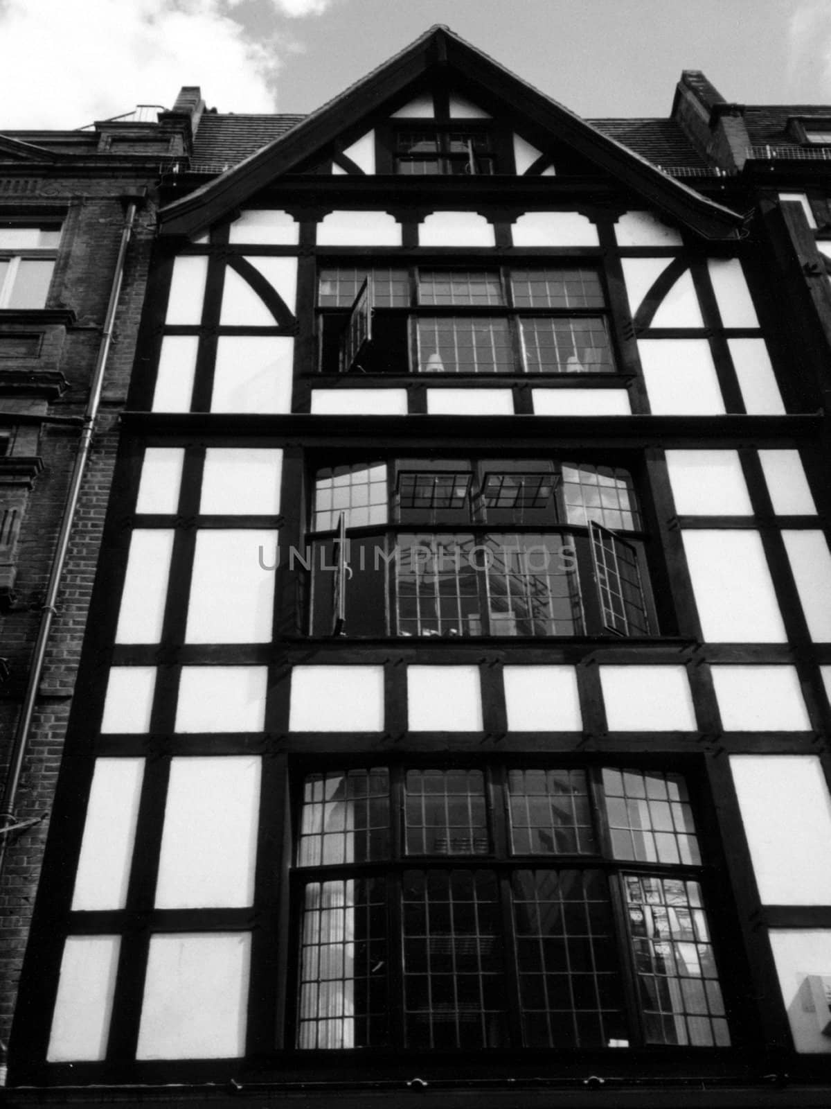 Traditional English Tudor house in London