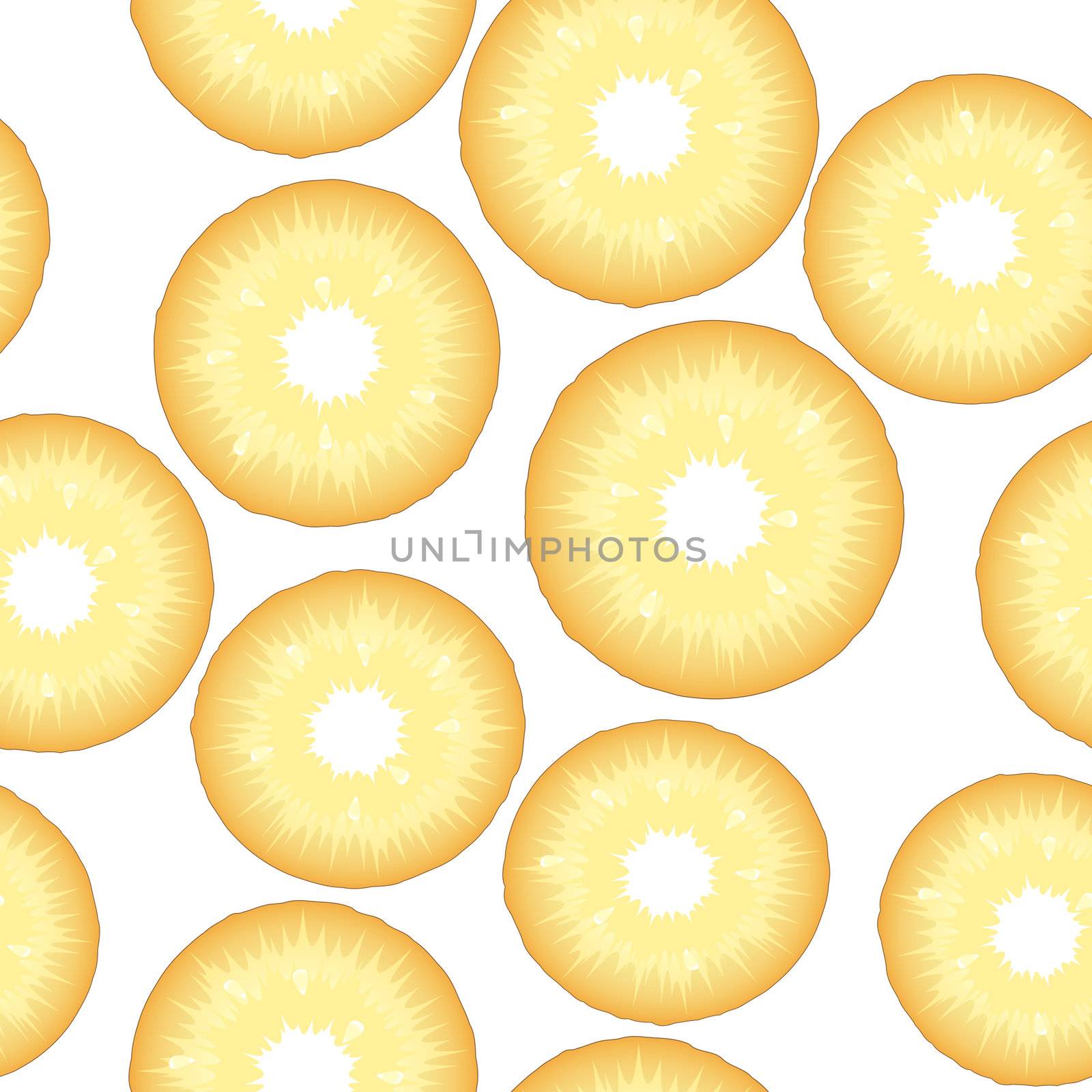 Pineapple slices background, seamless pattern