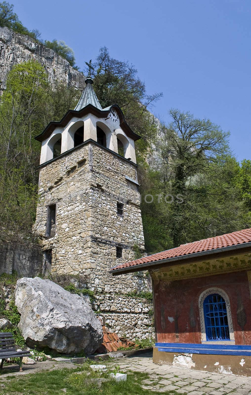 church and clock tower by Dessie_bg