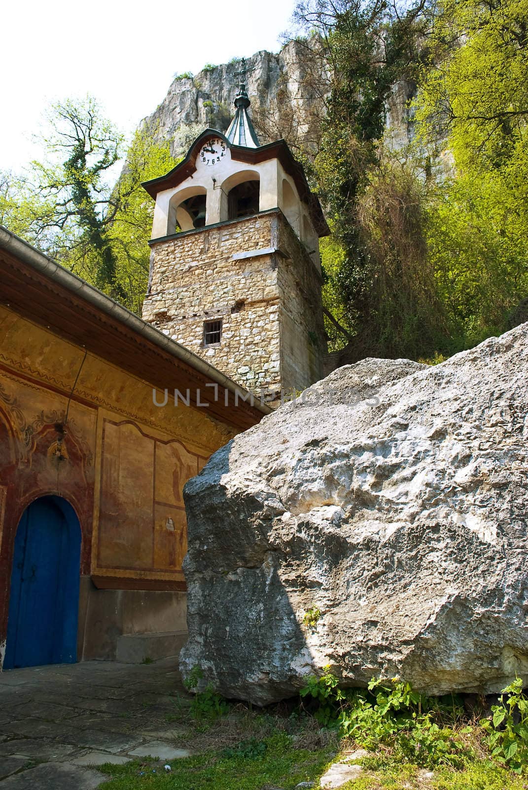 Preobrajenski Monastery near Veliko Turnovo Bulgaria (built in 14th century - collapsed through the ottoman - rebuilt in 19th century)