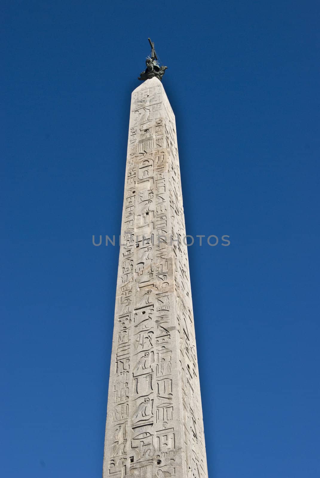 ancient obelisk in Rome on a sunny day