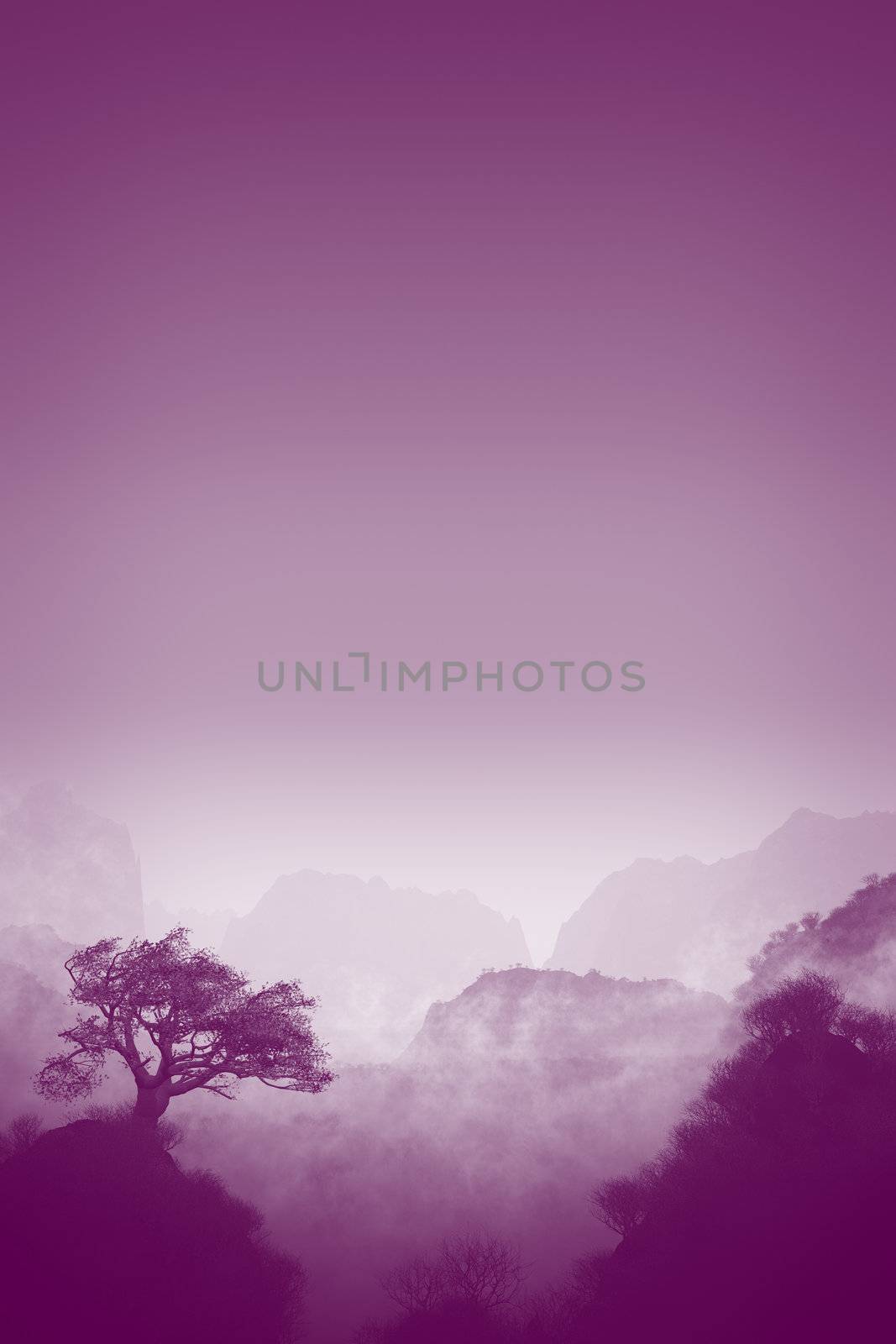 purple landscape by magann