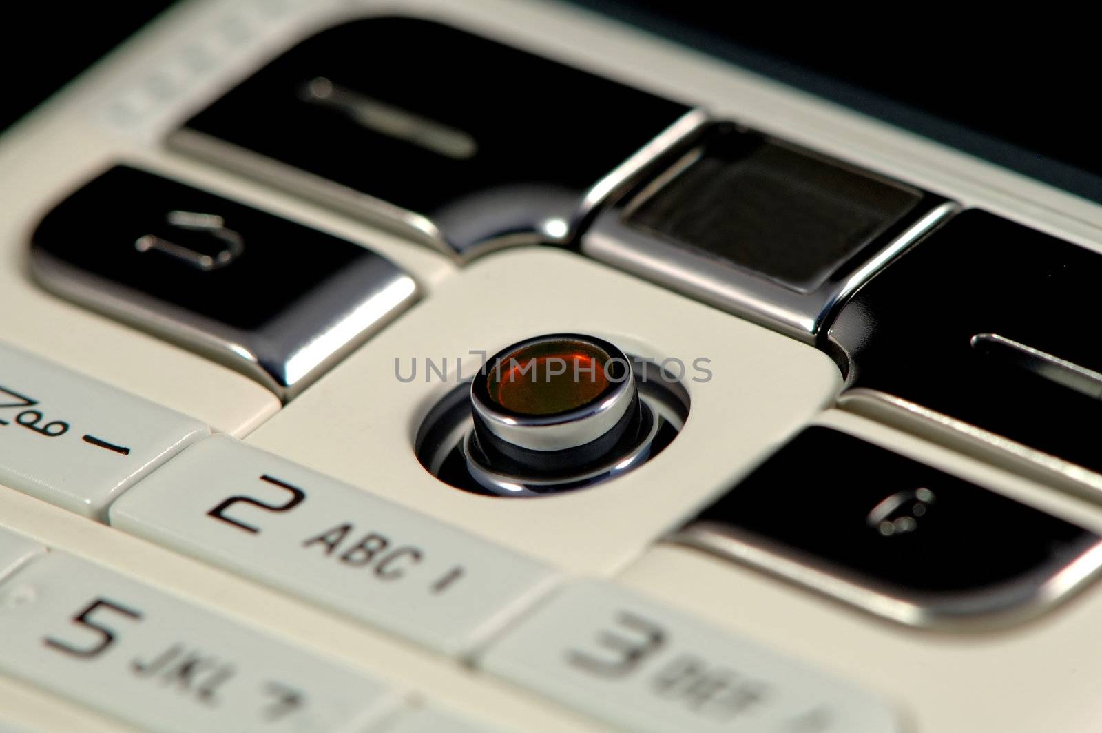 The close up shot of mobile keypad